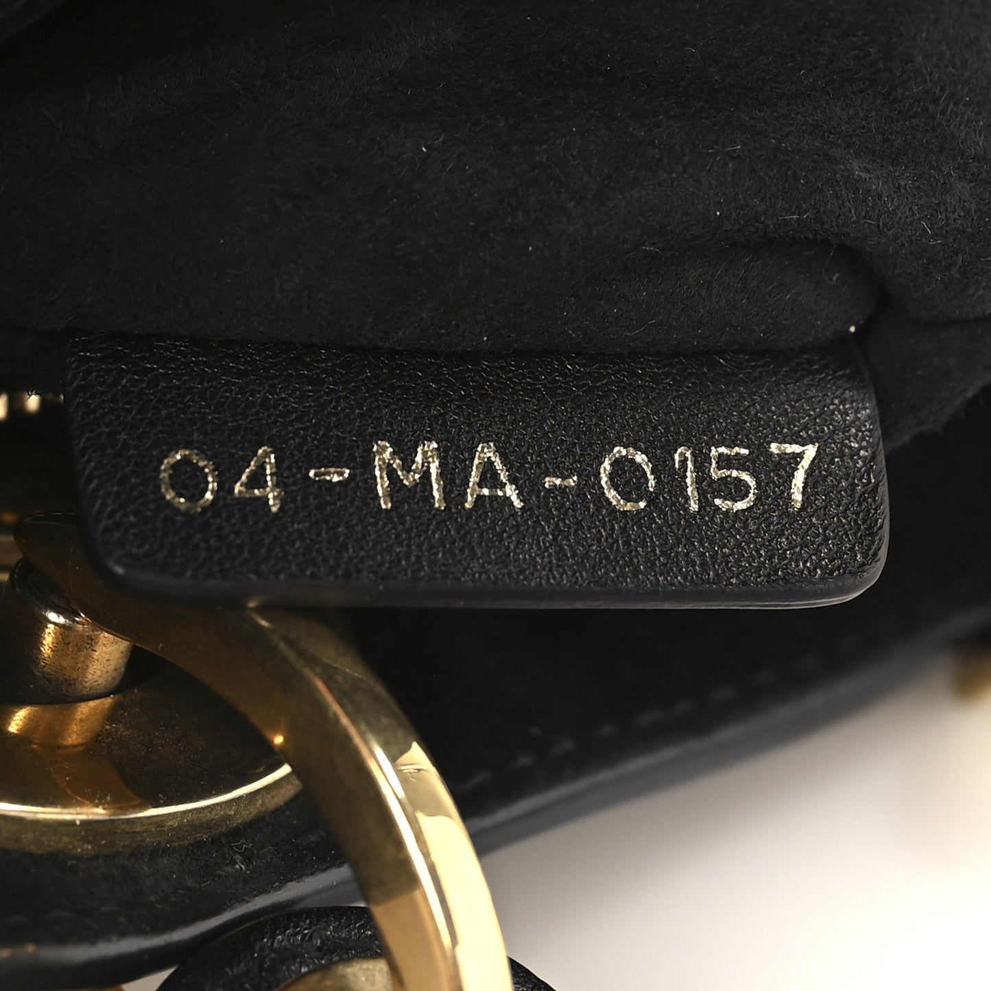 Lambskin Studded Mini Supple Lady Dior Black