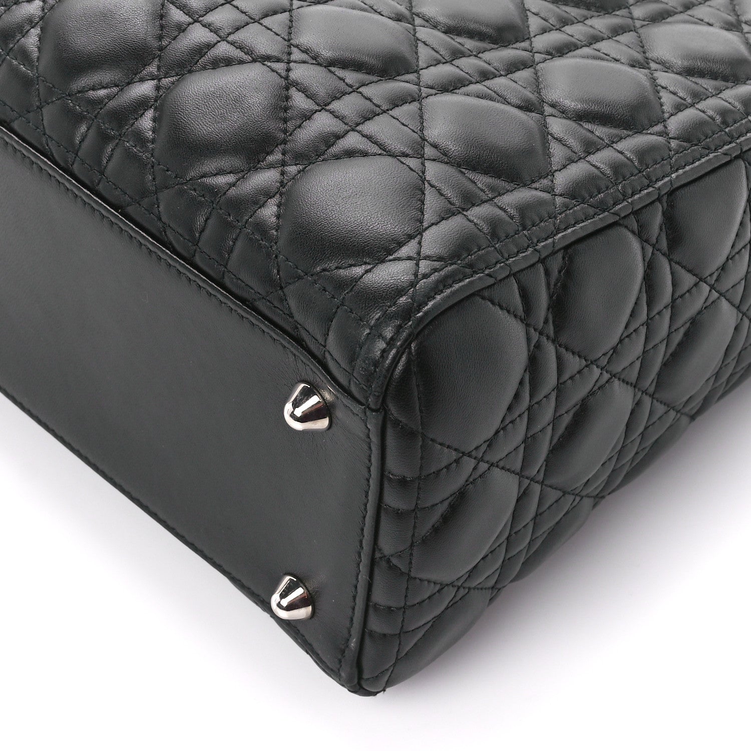 Christian Dior Lambskin Cannage Large Lady Dior Black 10 of 10