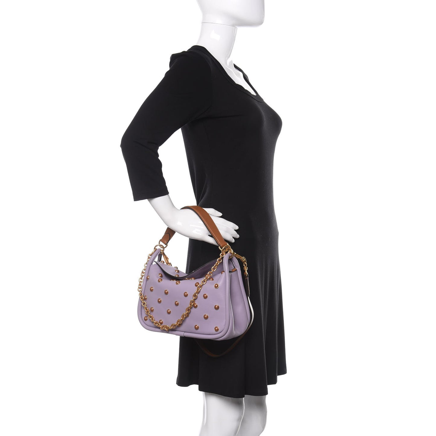 Nappa Studded Leighton Purple