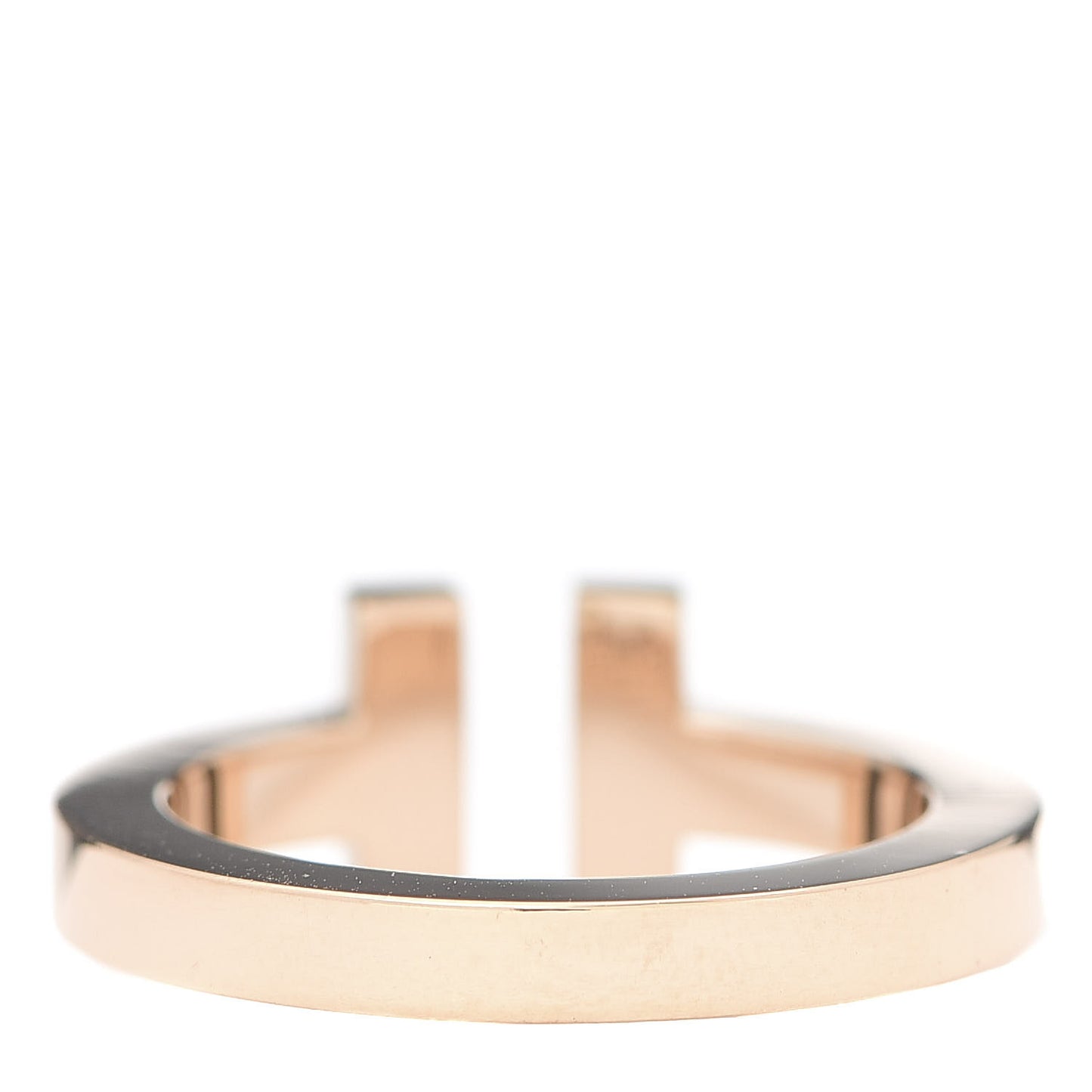 18K Rose Gold T Square Ring 49 5