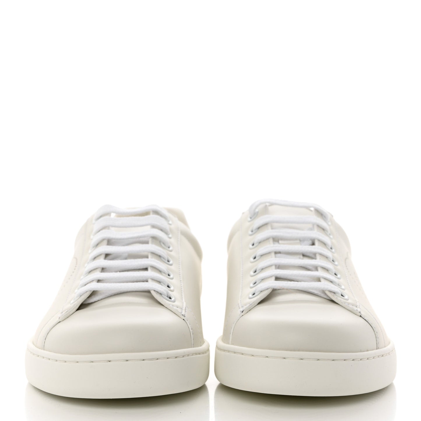 Calfskin Interlocking G Perforated Mens Ace Sneakers 8 White Grey Sky