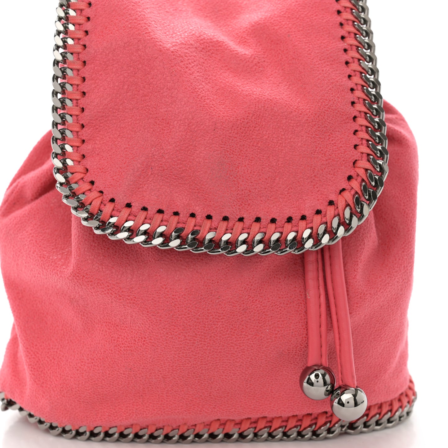 Shaggy Deer Mini Falabella Backpack Pink Fluo