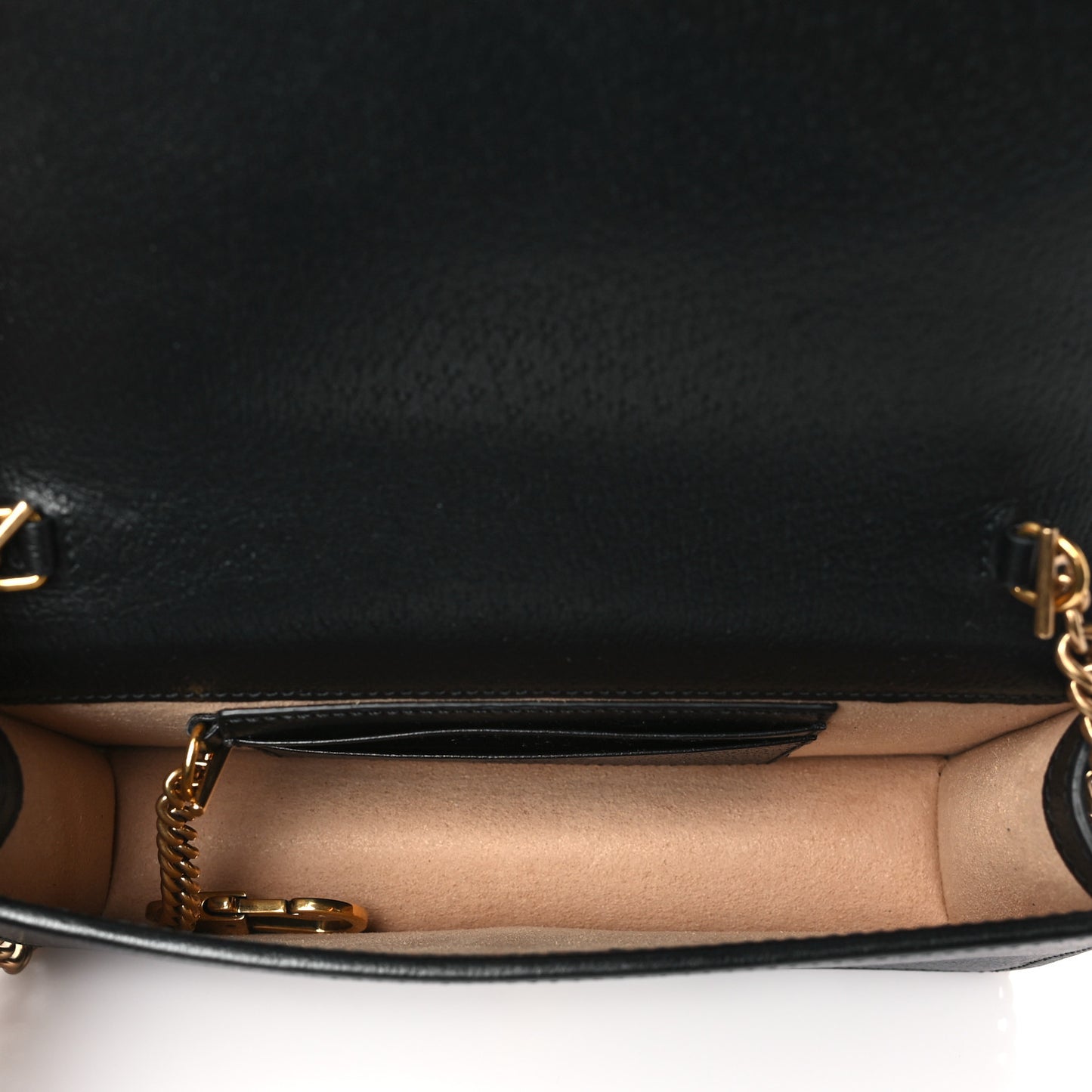 Textured Dollar Calfskin Mini Diana Chain Bag Black