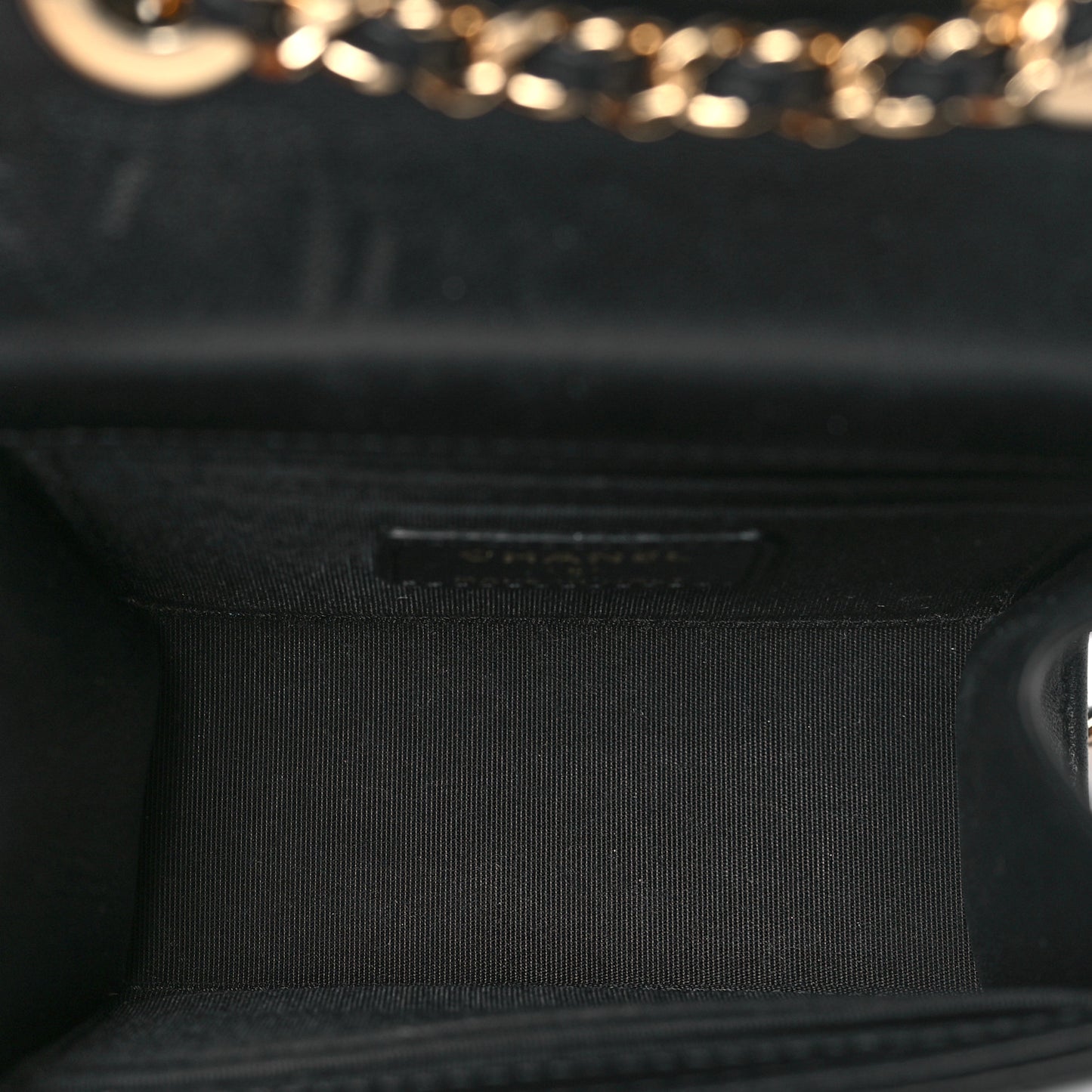 Lambskin Quilted Mini Trendy CC Chain Wallet Black