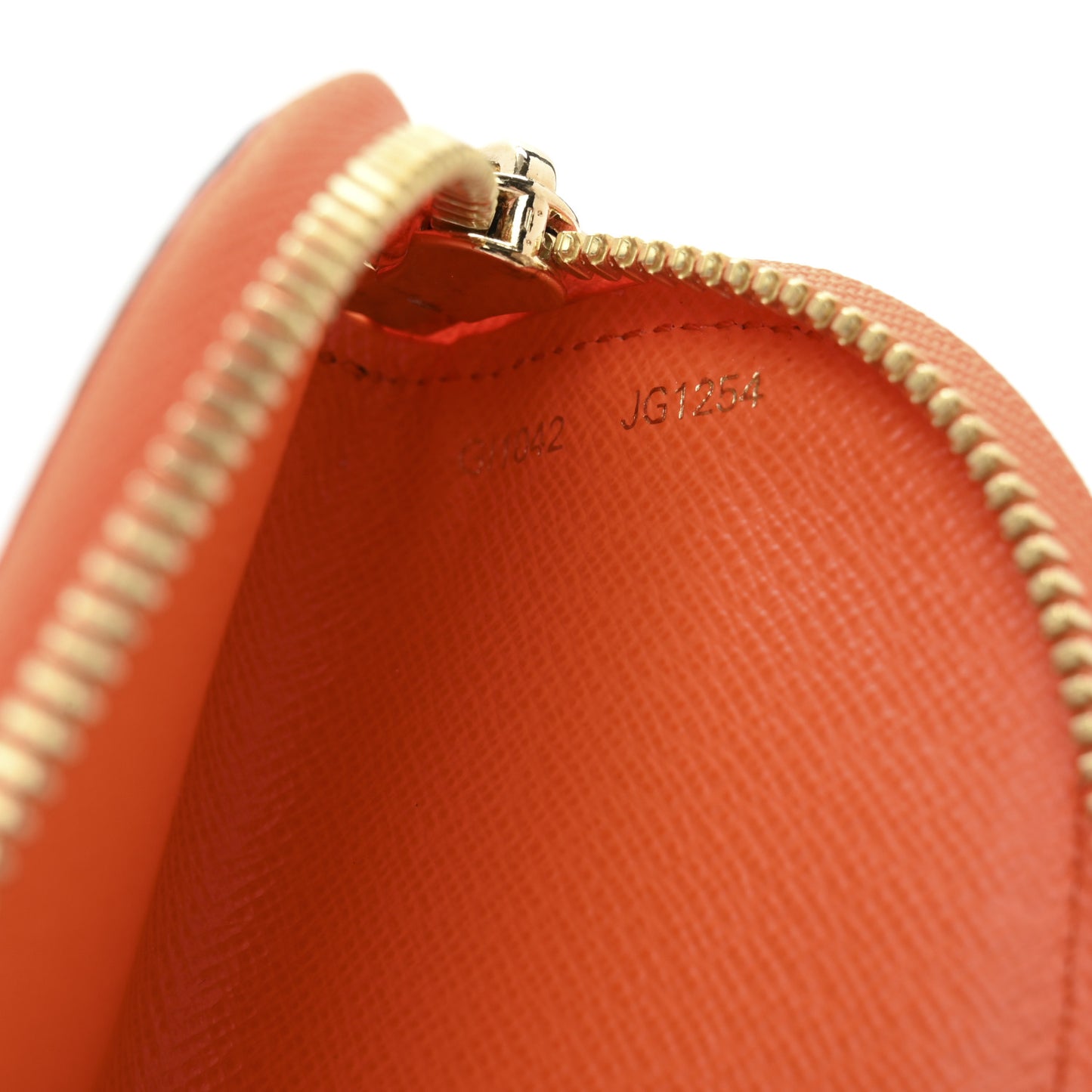 Monogram Charlotte Pencil Pouch Orange