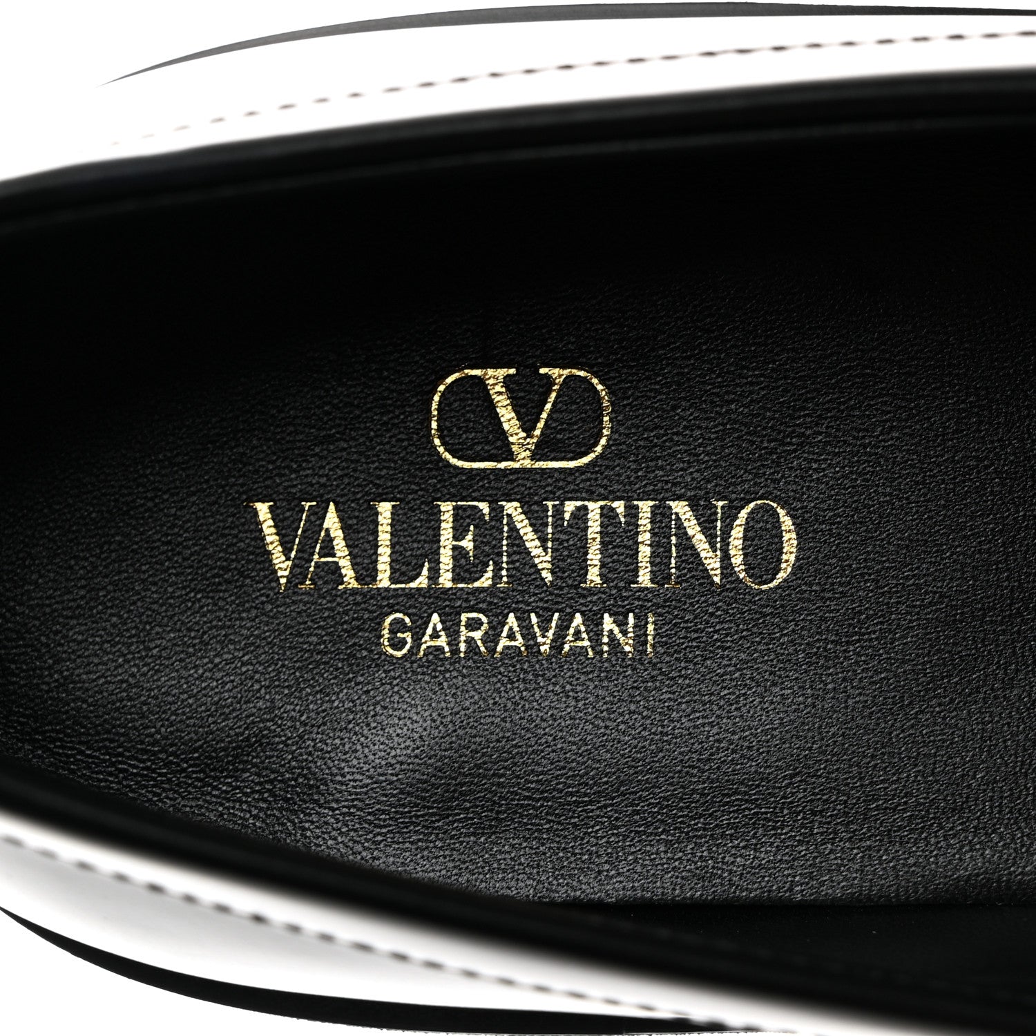 Valentino Garavani Calfskin Rockstud Loafers 38.5 Black 6 of 9