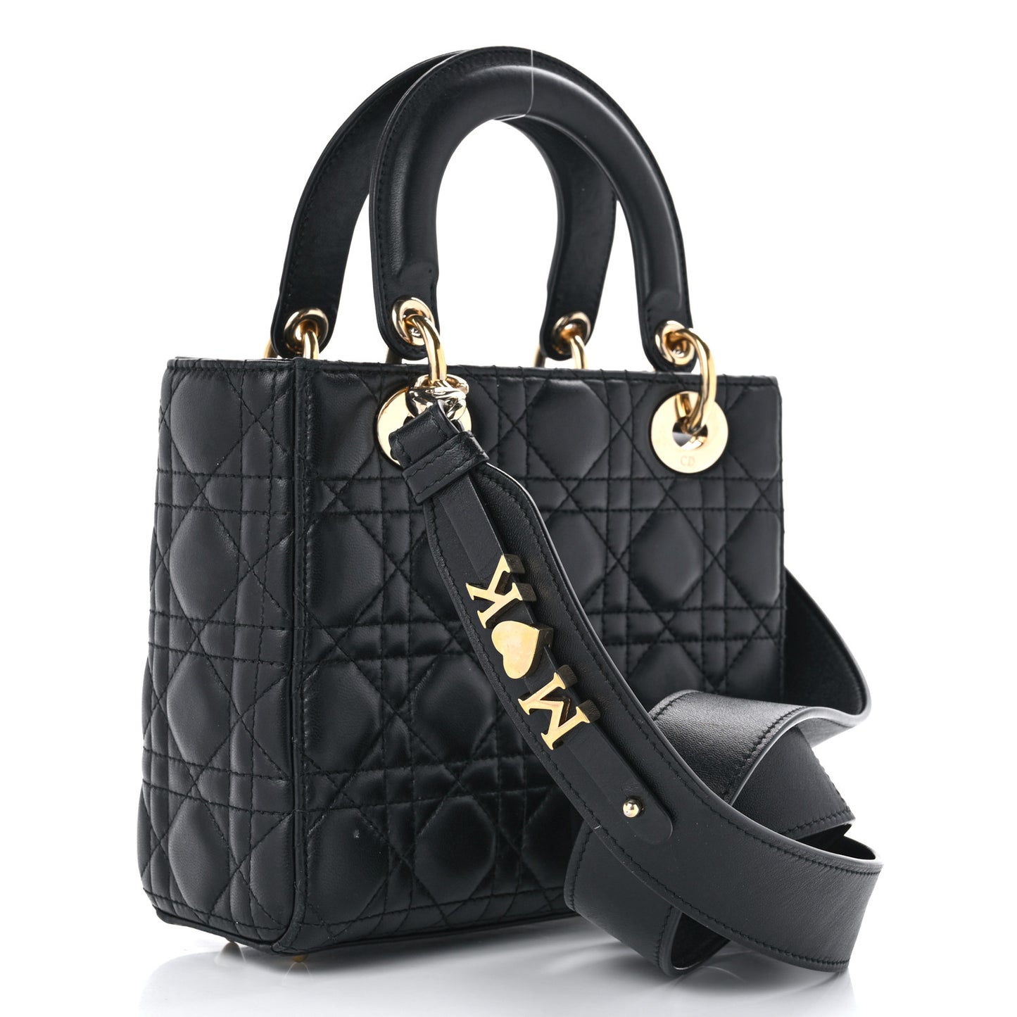Lambskin Cannage Small My ABCDior Lady Dior Black