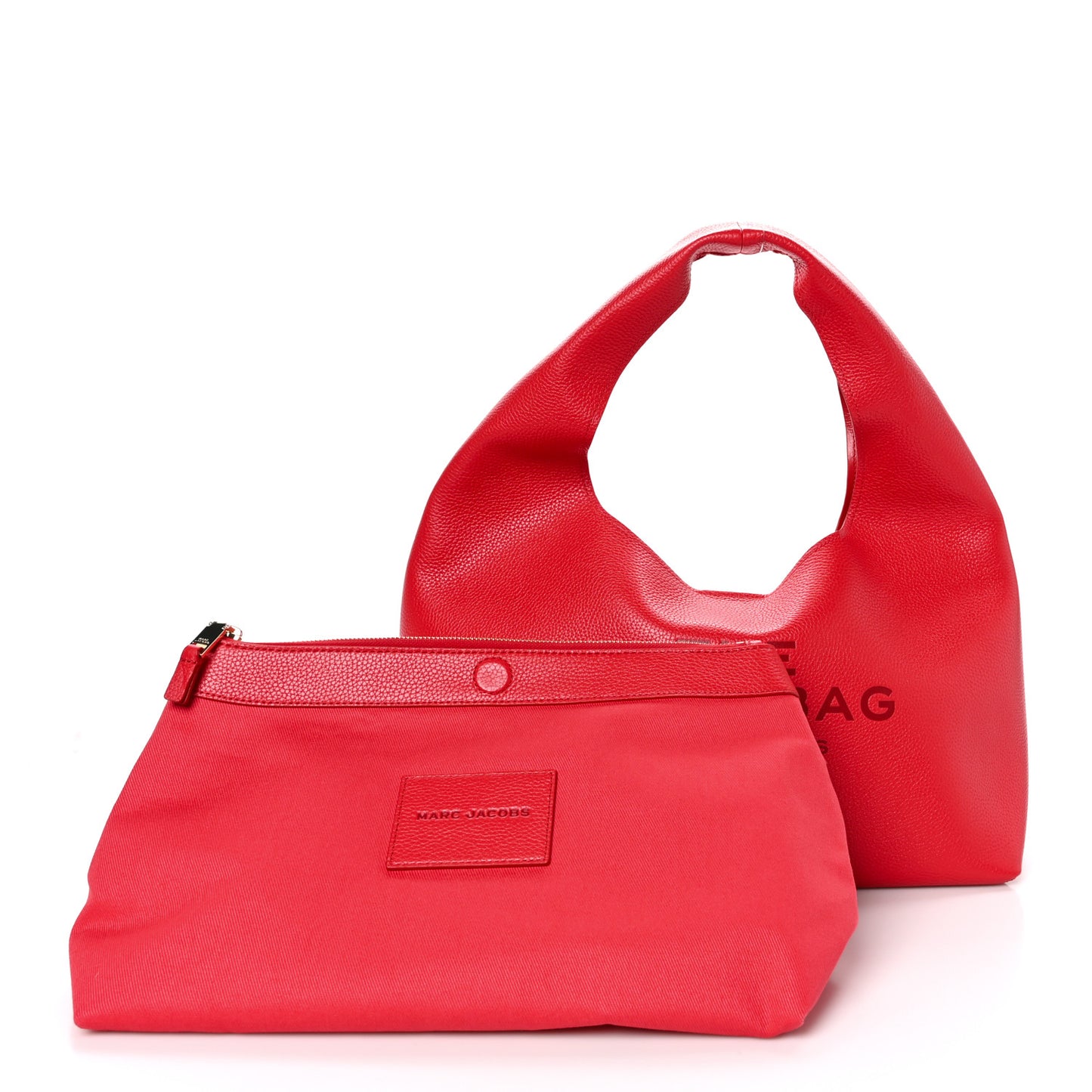 Grained Calfskin Medium The Sack Bag True Red