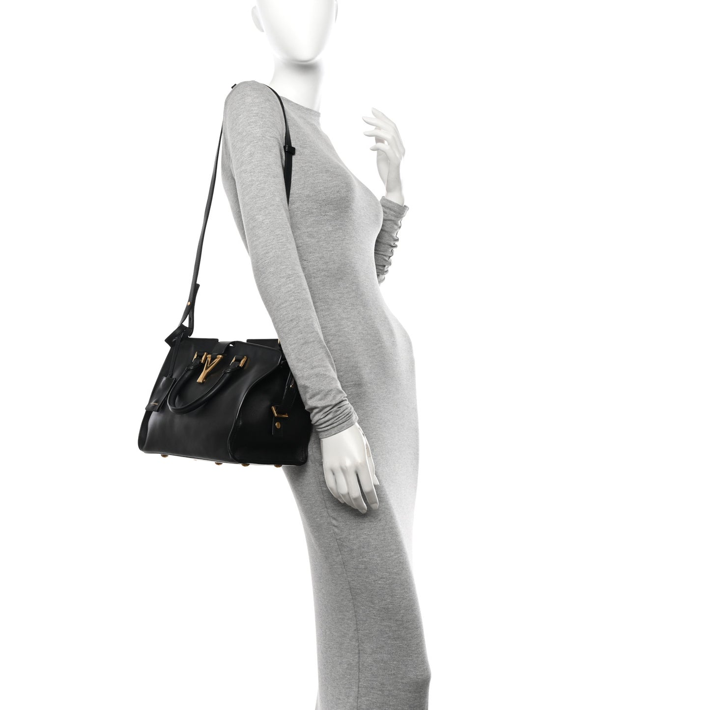 Calfskin Small Classic Y Cabas Black