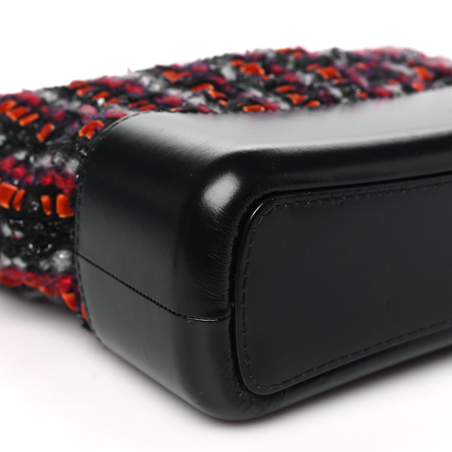 Chanel Tweed Calfskin Medium Gabrielle Hobo Black Red Blue 9 of 11