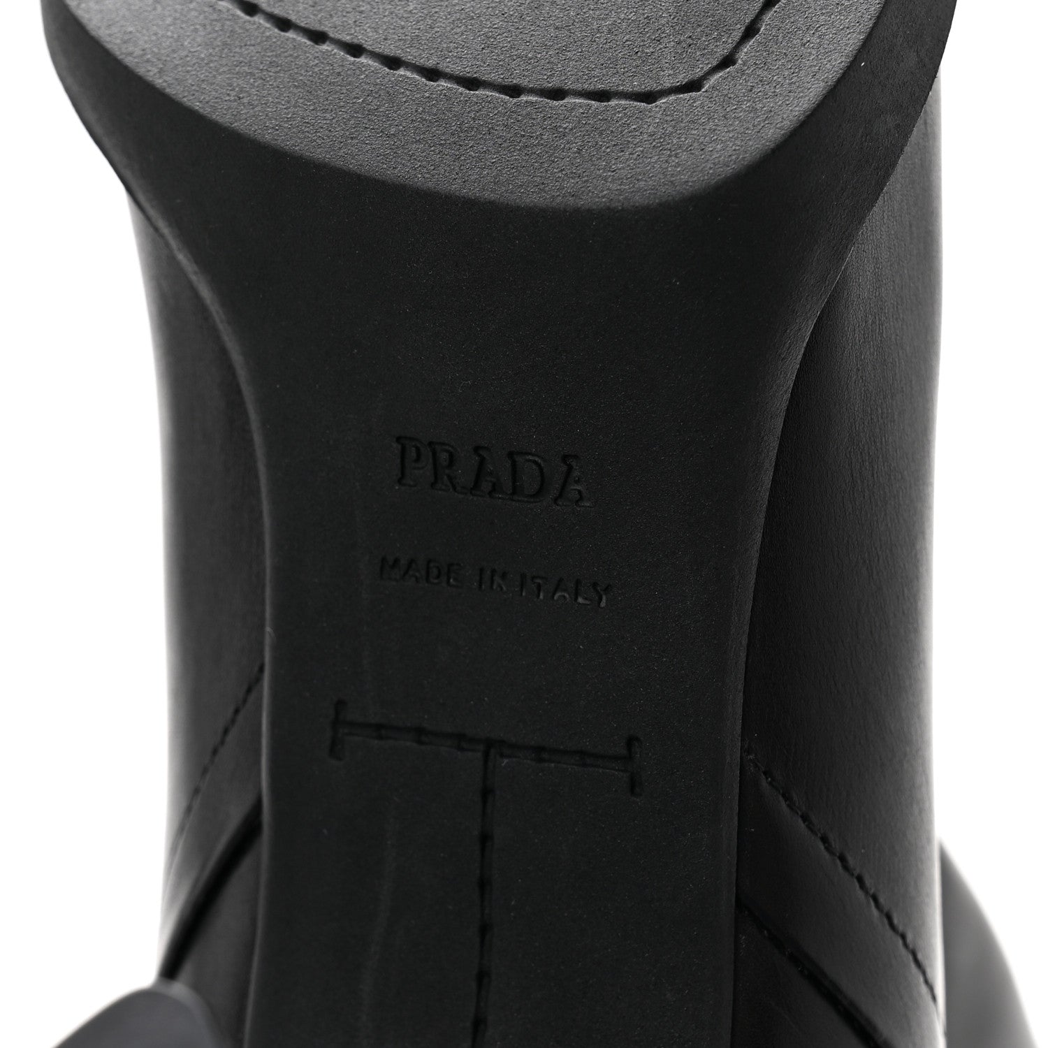 Prada Vitello Knee High Boots 36 Black 6 of 10