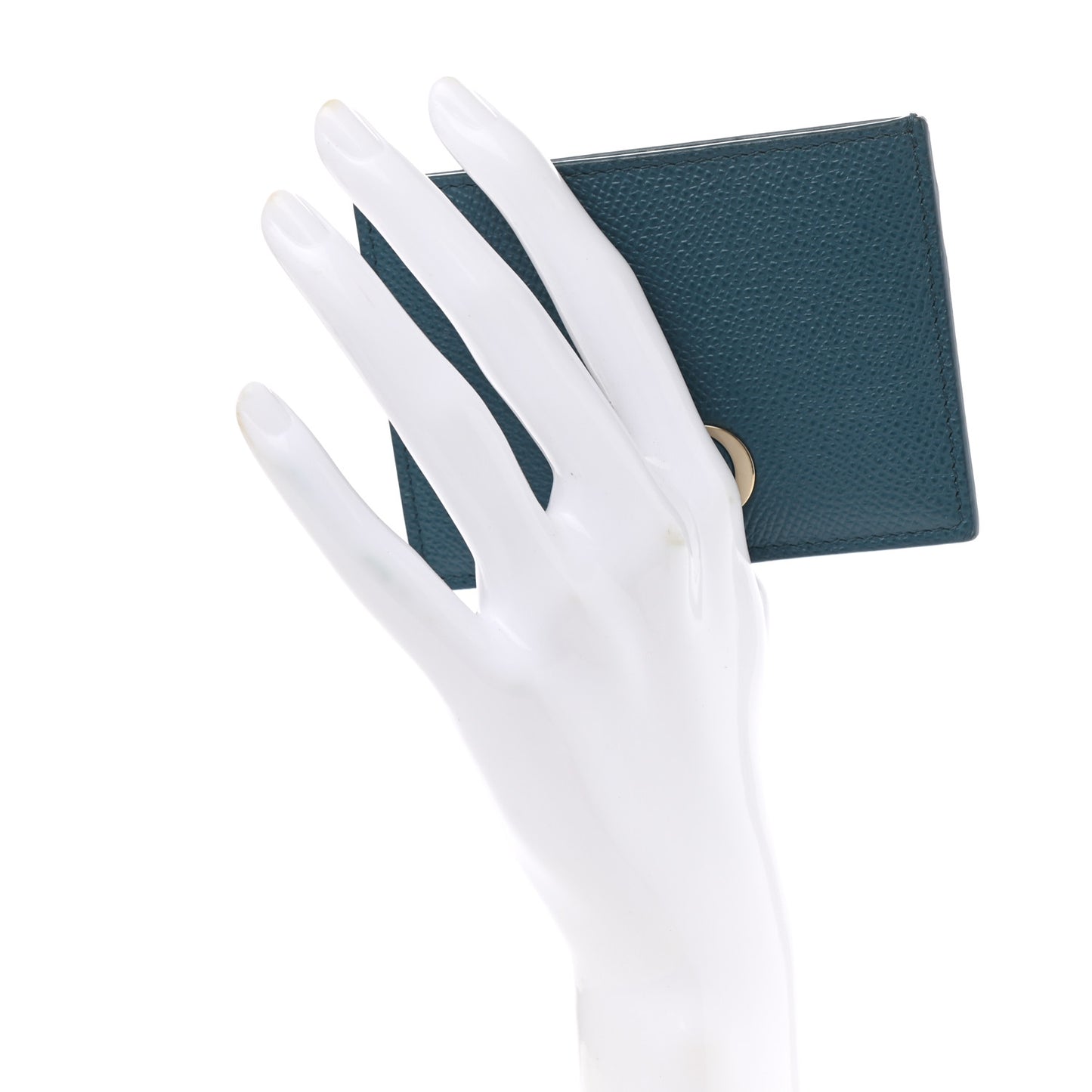 Grained Calfskin 30 Montaigne Card Holder Blue