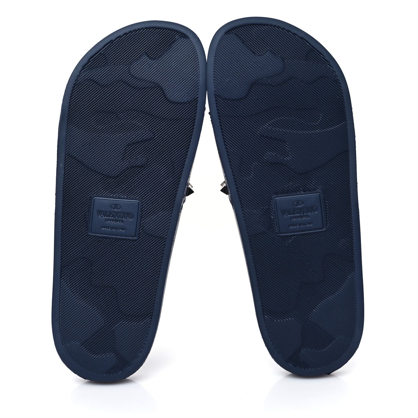 Rubber Rockstud Slide Sandals 41 Marine