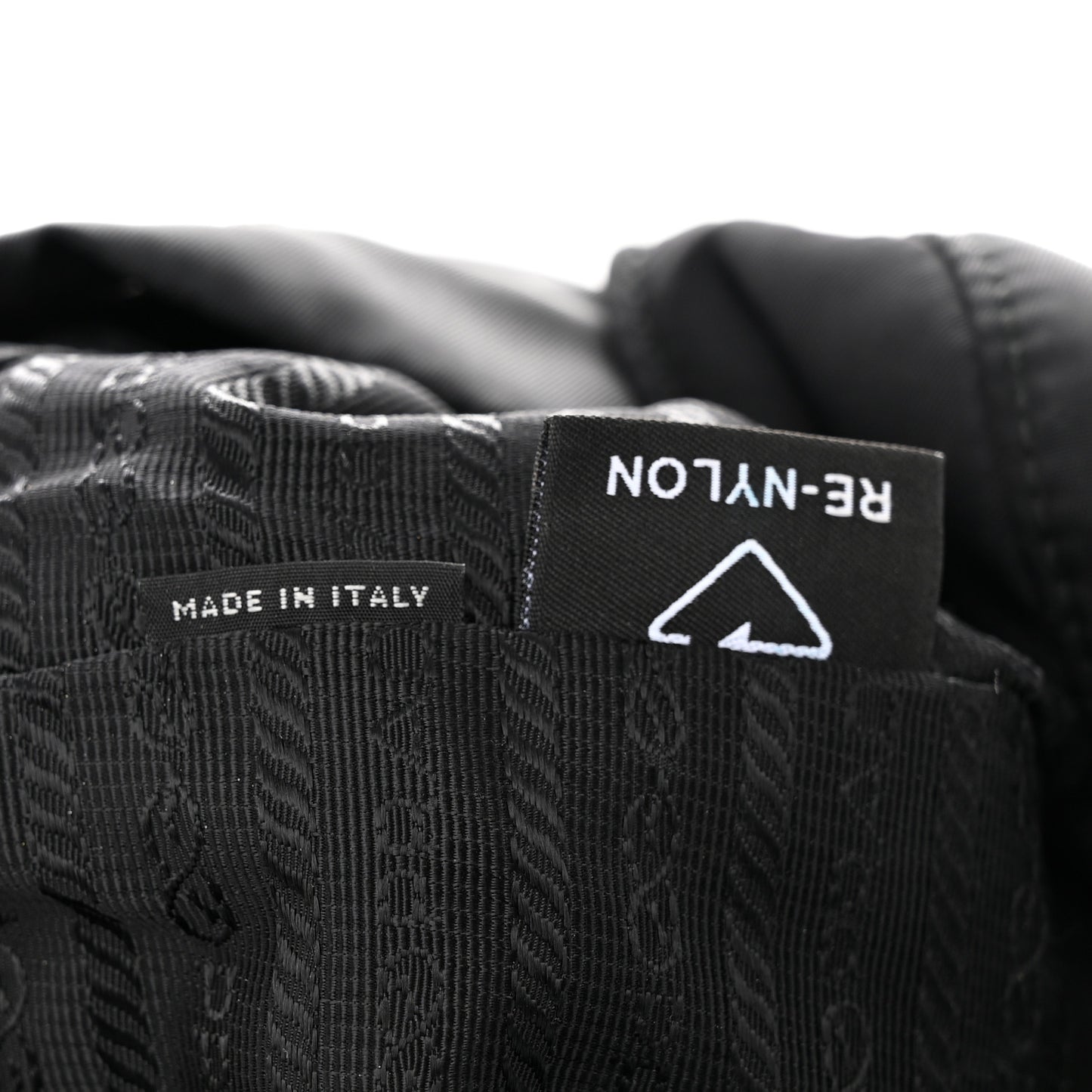 Re-Nylon Saffiano Medium Backpack Black