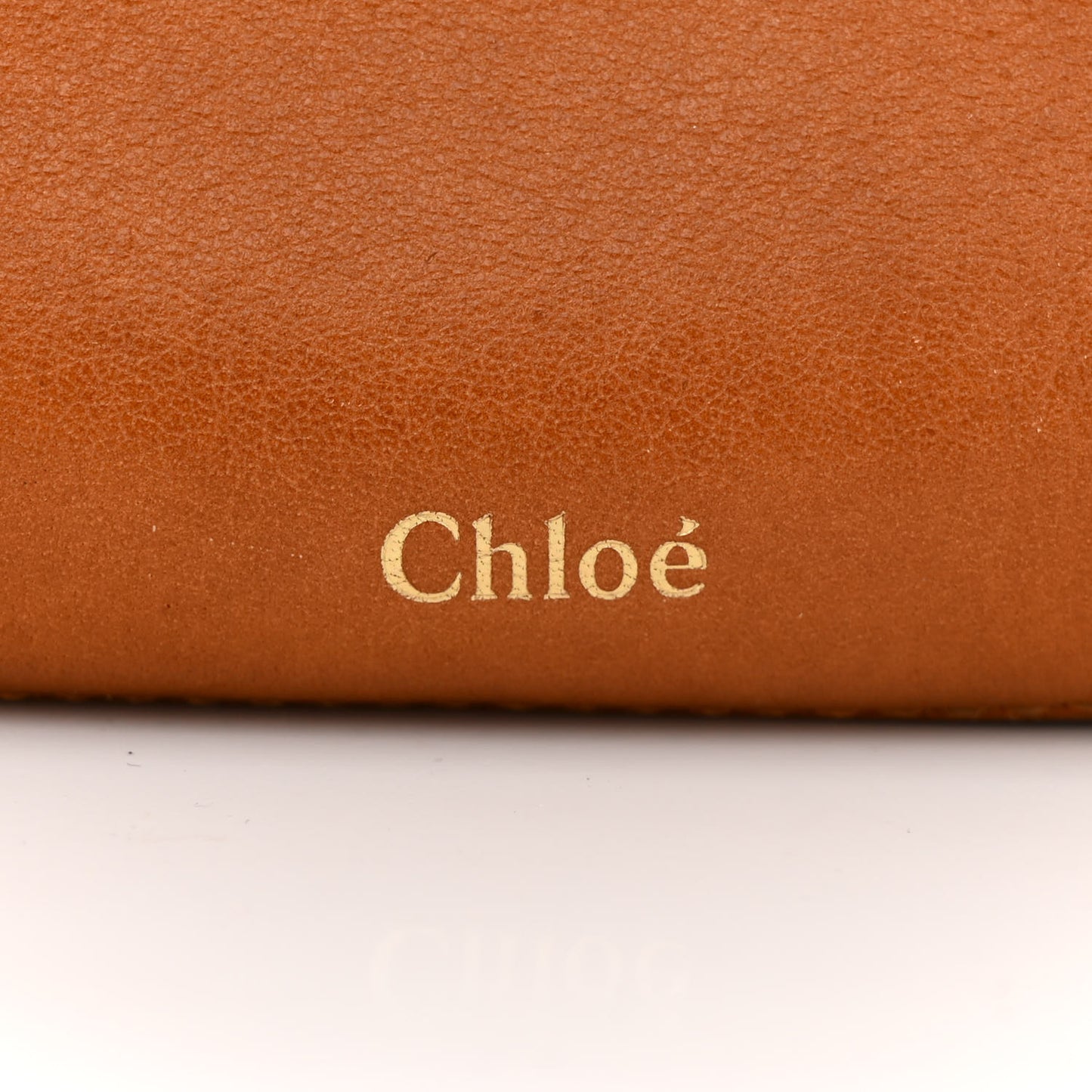 Small Grain Calfskin Kiss Bag Arizona Brown