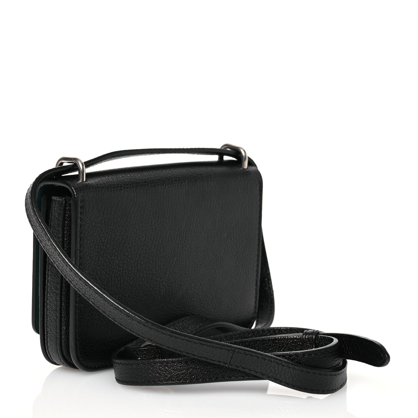 Goatskin Mini D-Ring Bag Black