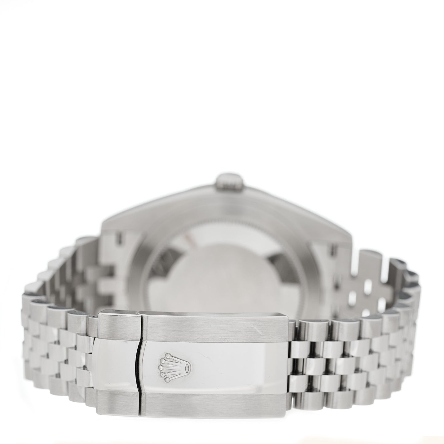 Stainless Steel 18K White Gold 41mm Oyster Perpetual Datejust Watch Black 126334