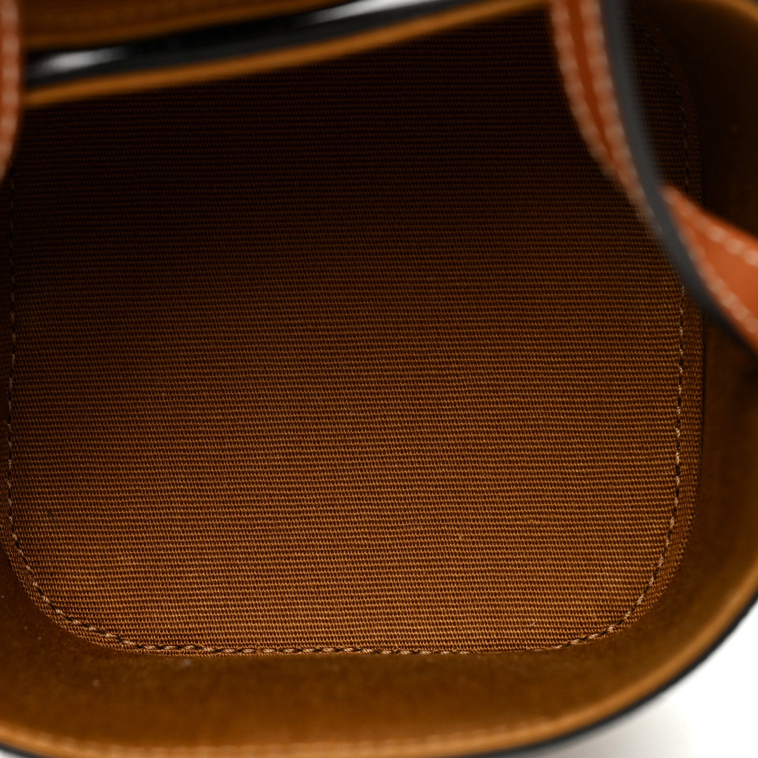 Celine Triomphe Canvas Calfskin Small Cuir Triomphe Box Tan 5 of 9