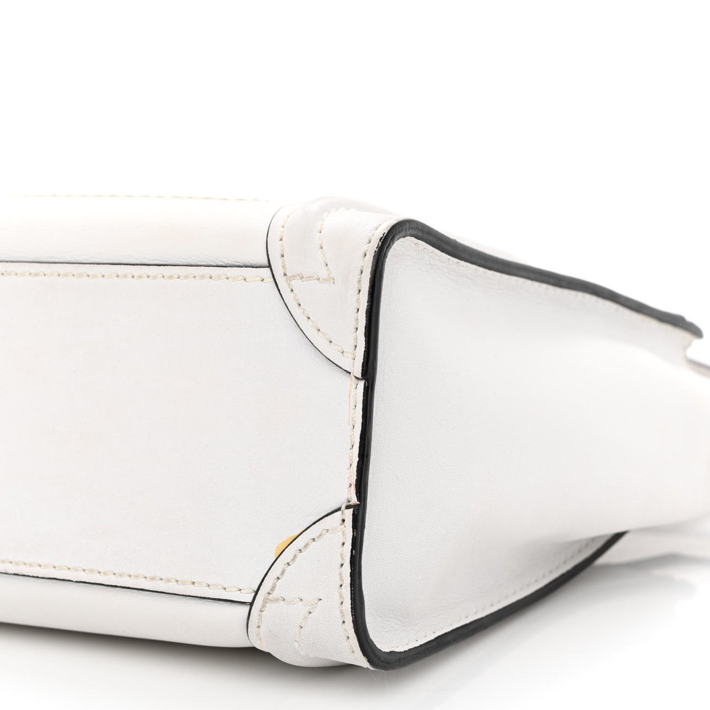Smooth Calfskin Nano Luggage White