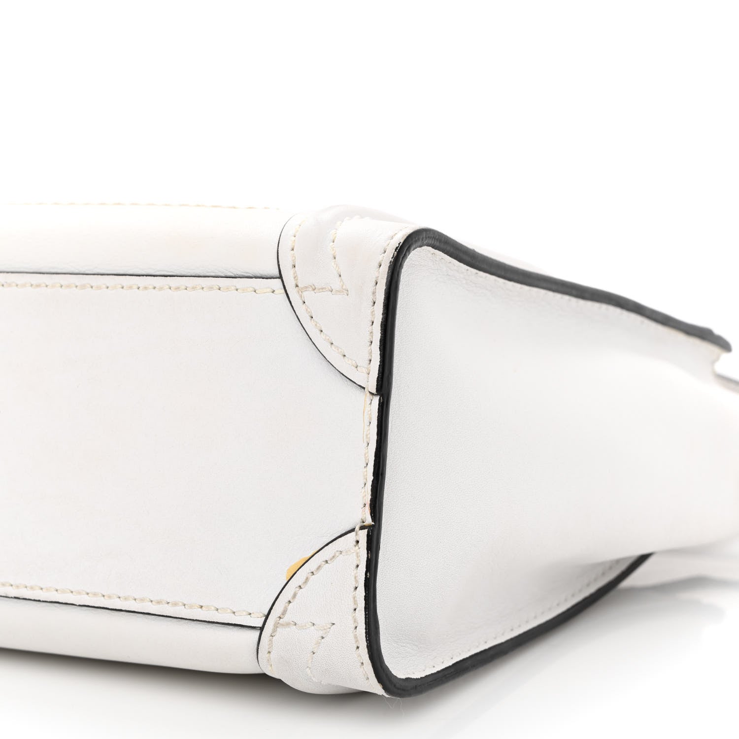 Celine Smooth Calfskin Nano Luggage White 10 of 13