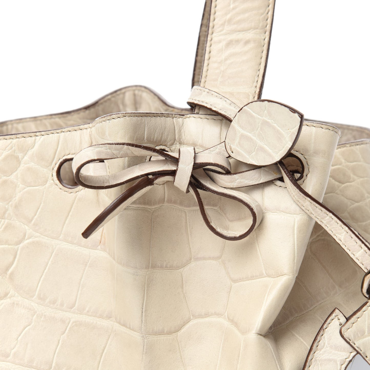 Alligator Rose-Marie 19 Bag Off White