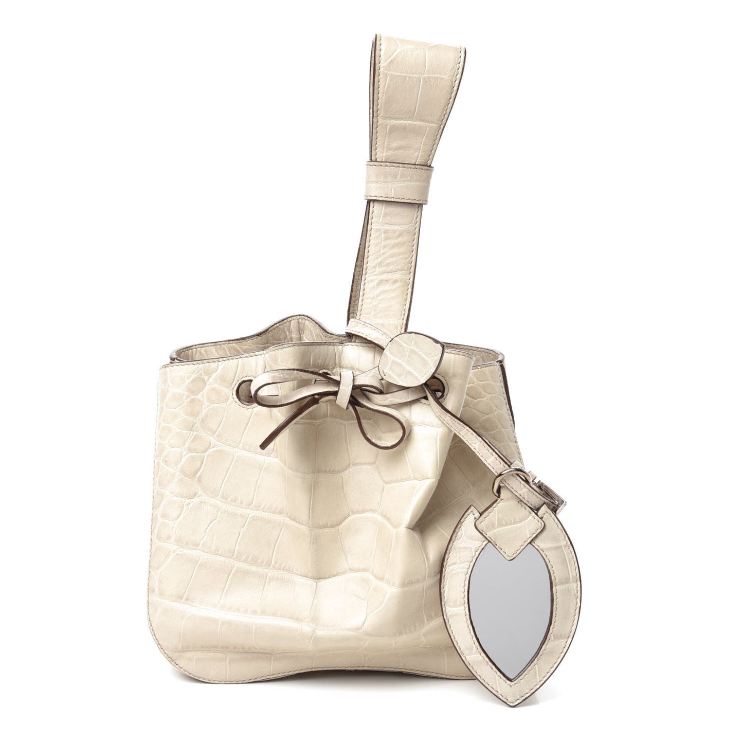 Alligator Rose-Marie 19 Bag Off White