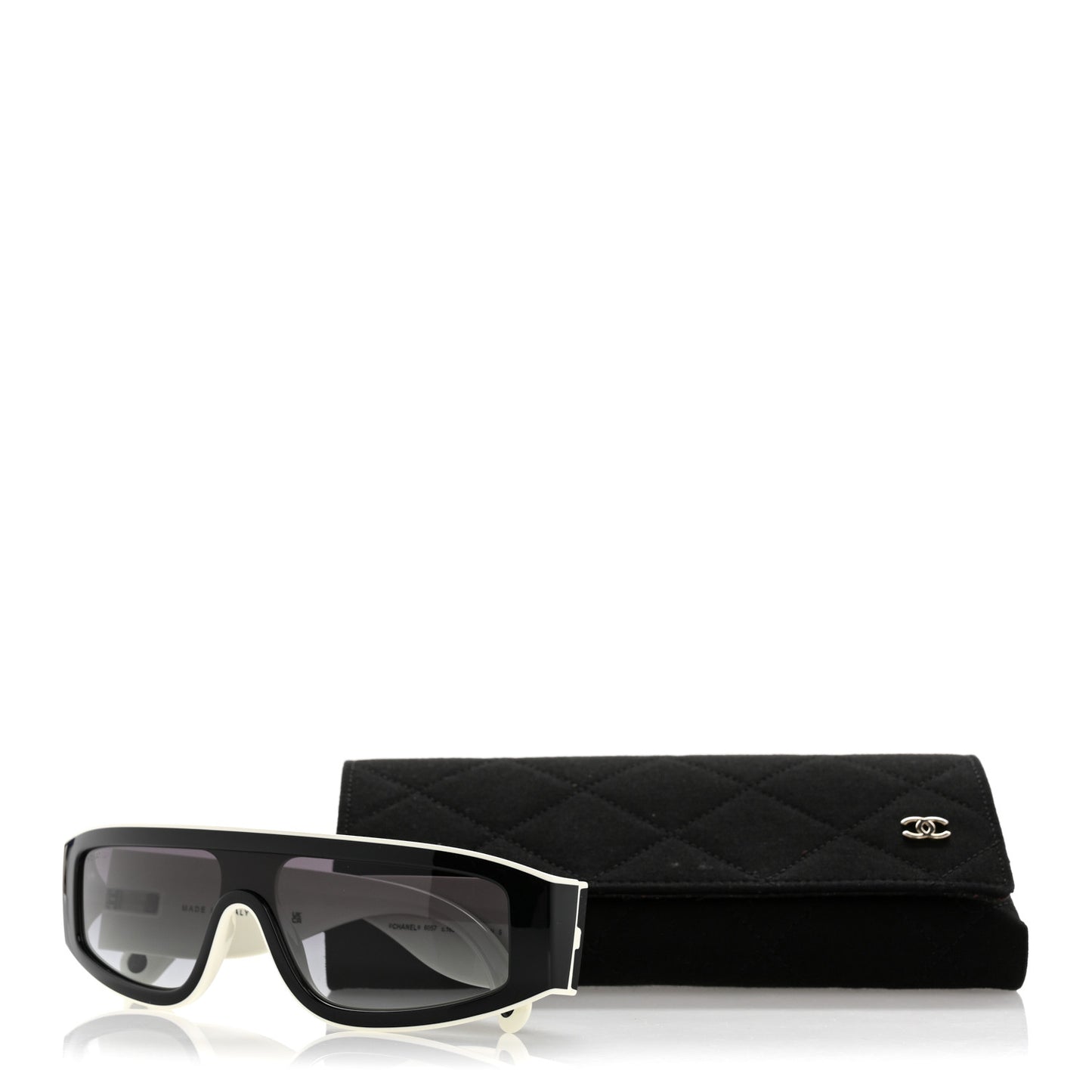 Acetate Cat Eye Sunglasses 6057 White Black