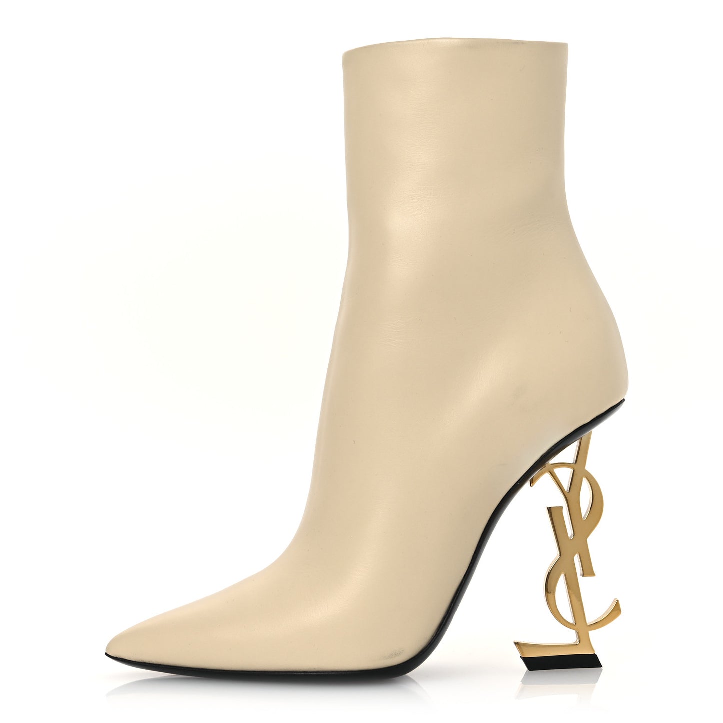 Calfskin Opyum 110 Ankle Boots 35 Real Beige