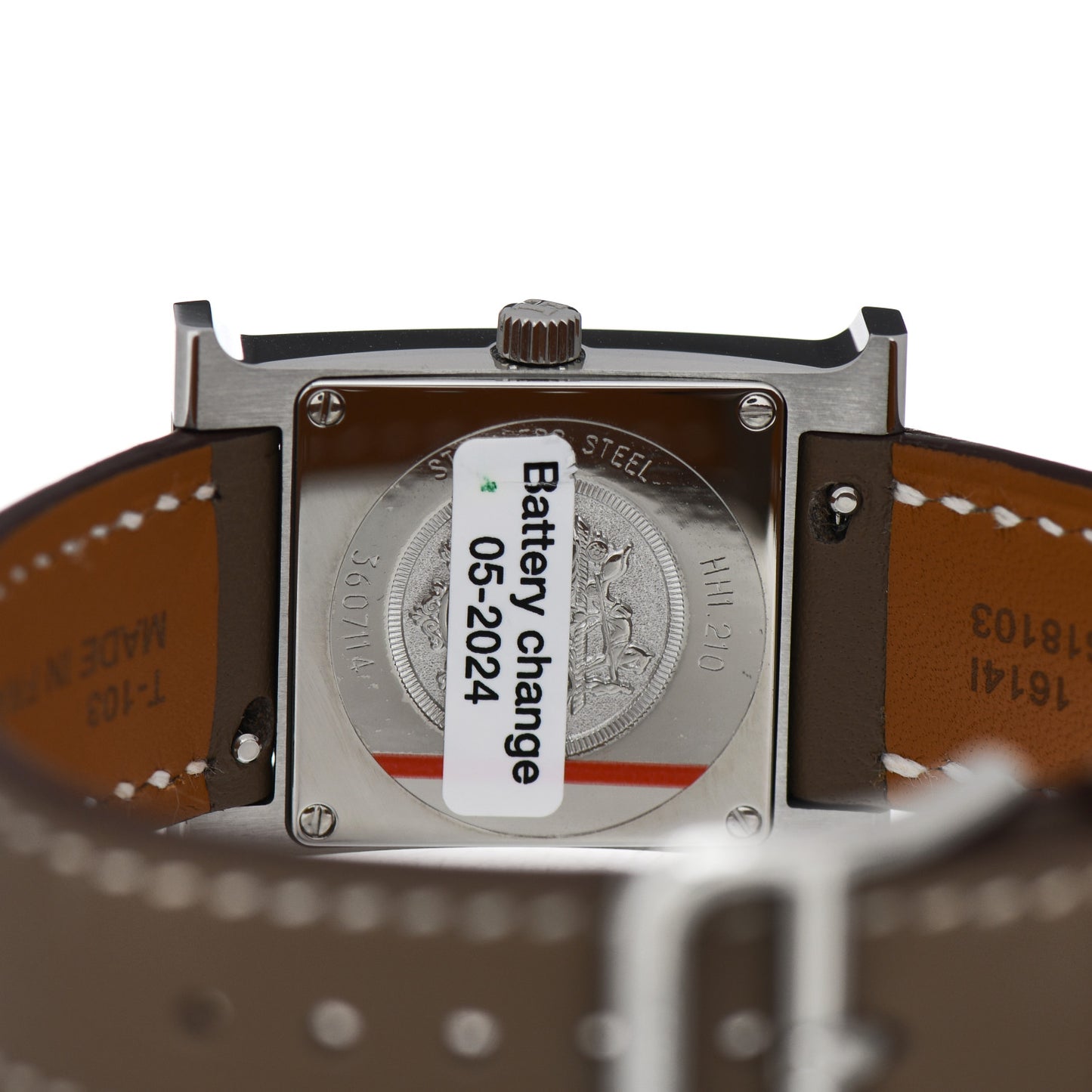 Stainless Steel Swift 21mm Heure H Hour Quartz Watch Etoupe