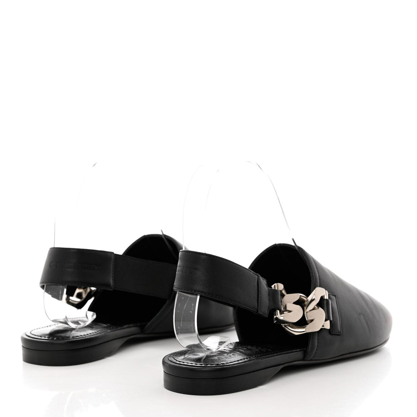 Lambskin Chain Mule 36.5 Black
