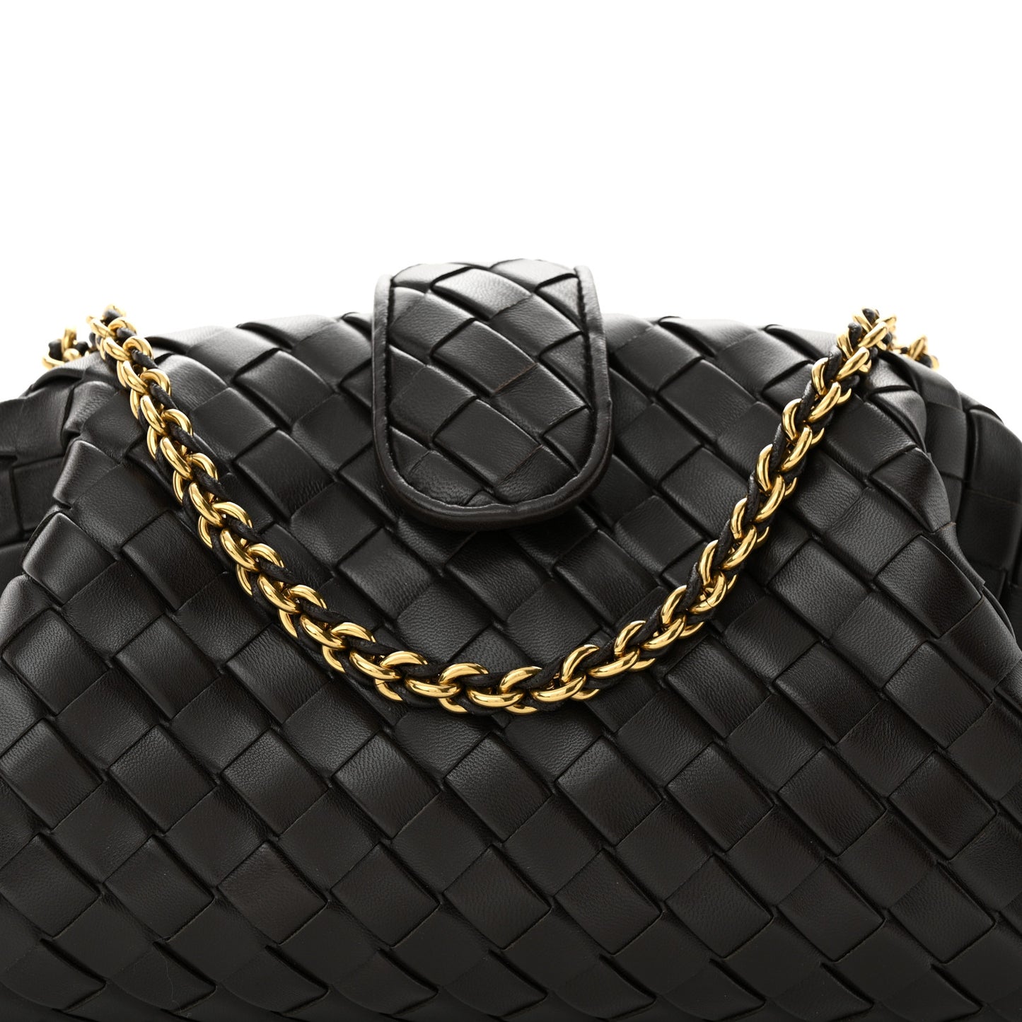 Nappa Intrecciato Teen The Lauren 1980 Clutch With Chain Fondant