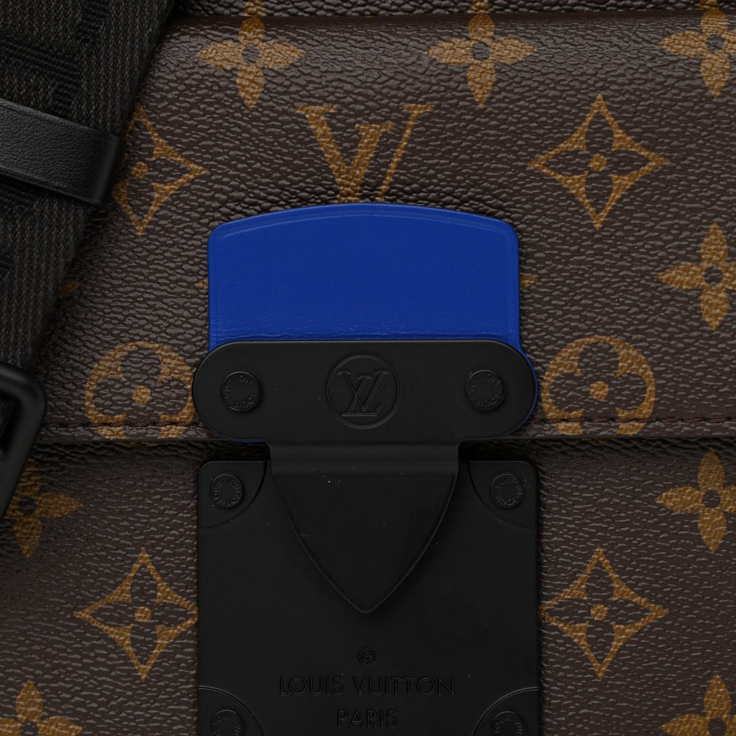 Monogram Macassar S Lock Messenger Blue