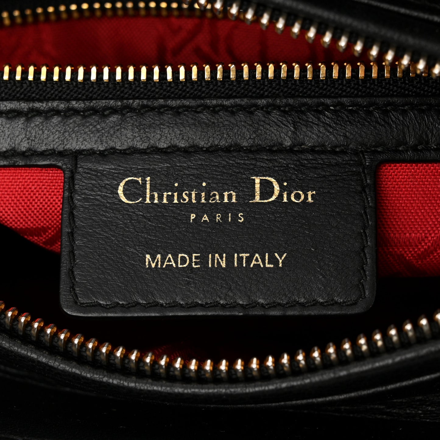 Lambskin Cannage Medium Lady Dior Black