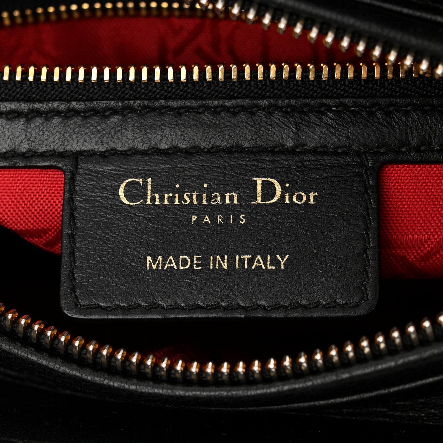 Christian Dior Lambskin Cannage Medium Lady Dior Black 6 of 10