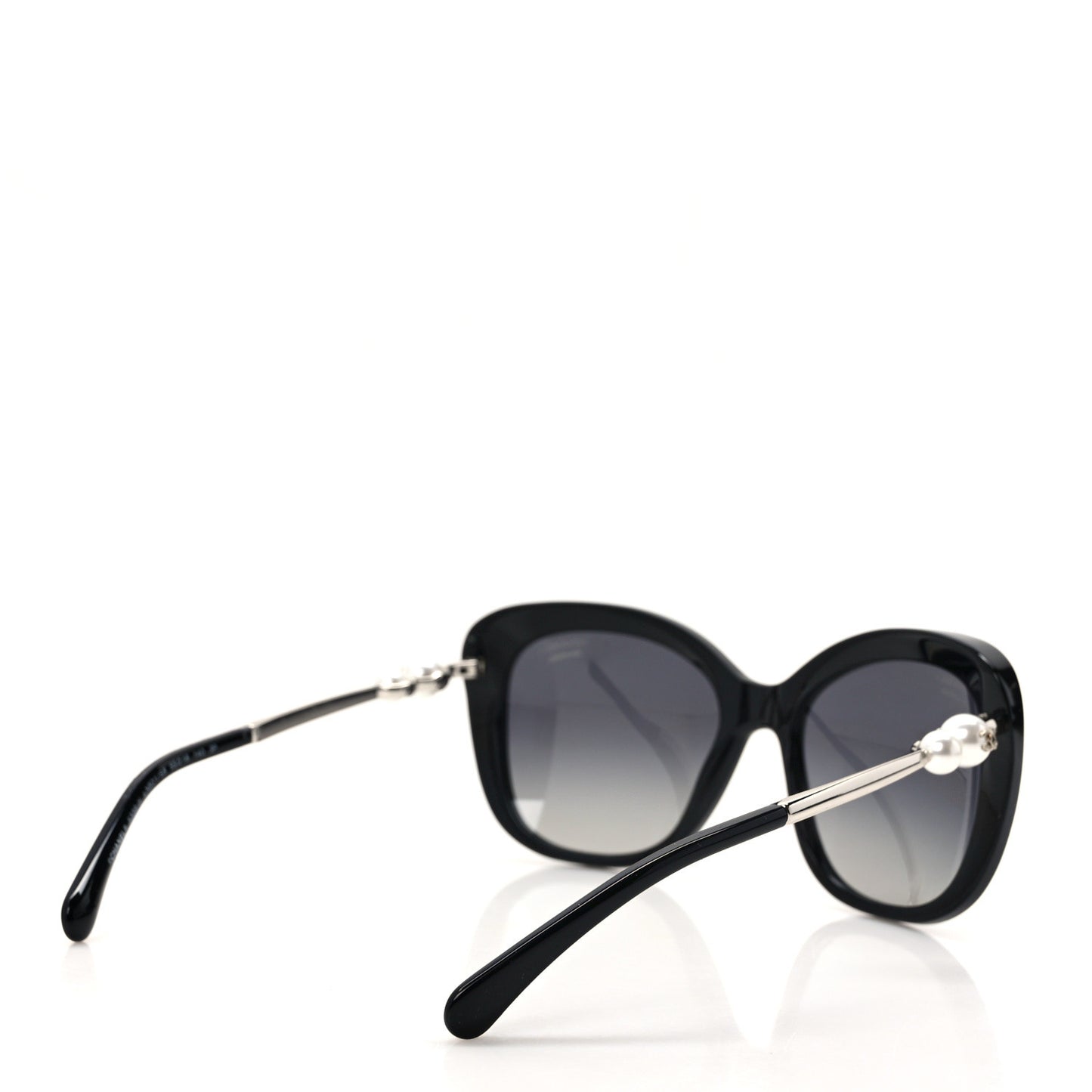 Acetate Polarized Butterfly Winter Pearl Sunglasses 5339-H Black