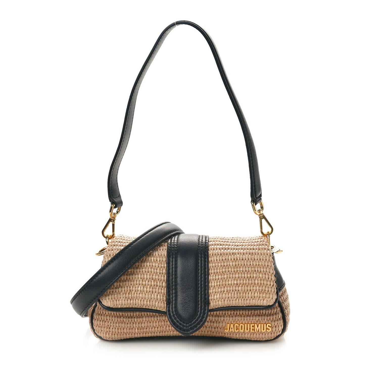 Raffia Effect Le Petit Bambimou Black