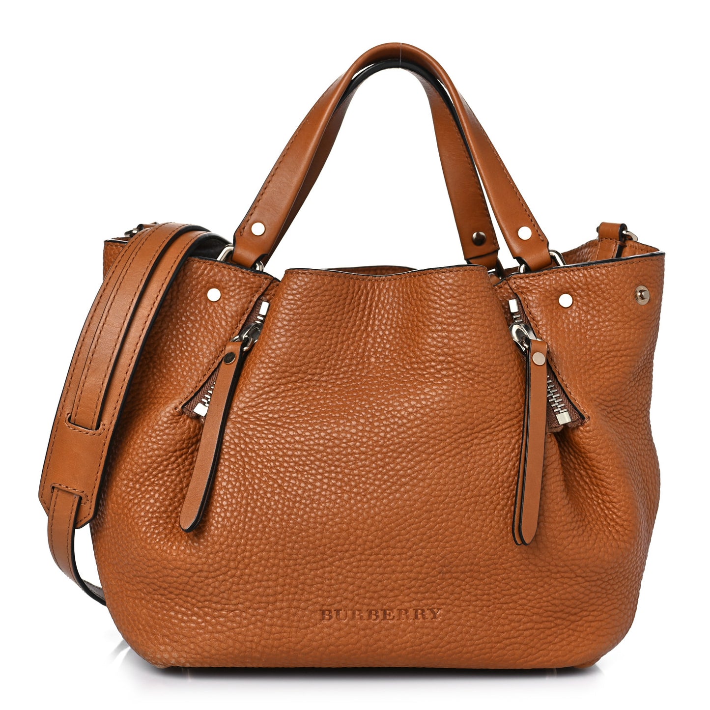 Grainy Calfskin House Check Small Maidstone Saddle Brown