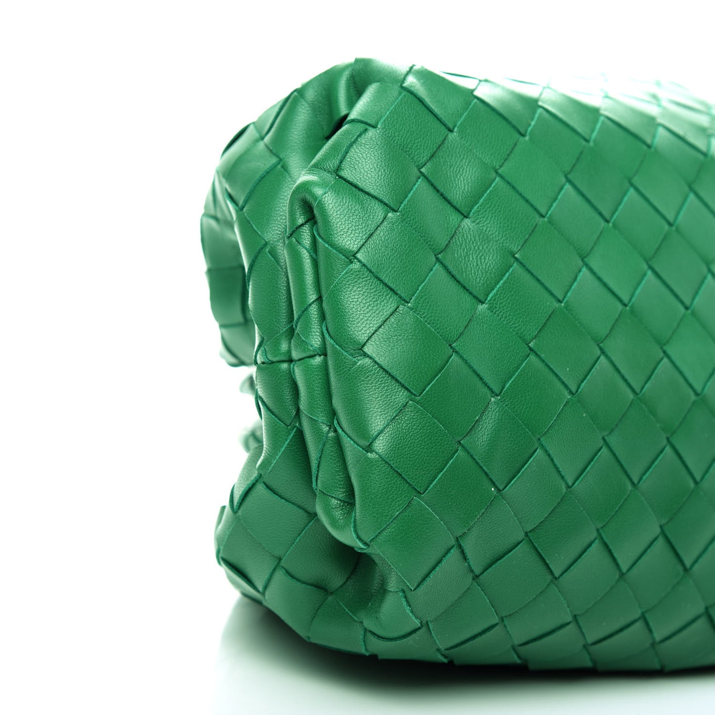 Nappa Maxi Intrecciato The Pouch Oversized Clutch Racing Green