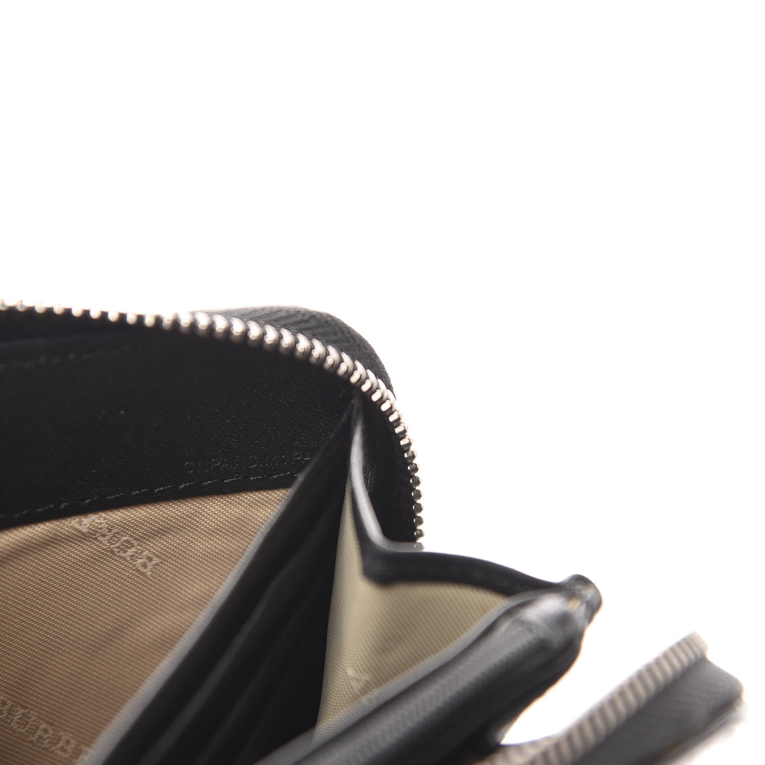 Burberry Supernova Check Large Ziggy Zip Around Wallet Black 7 of 8