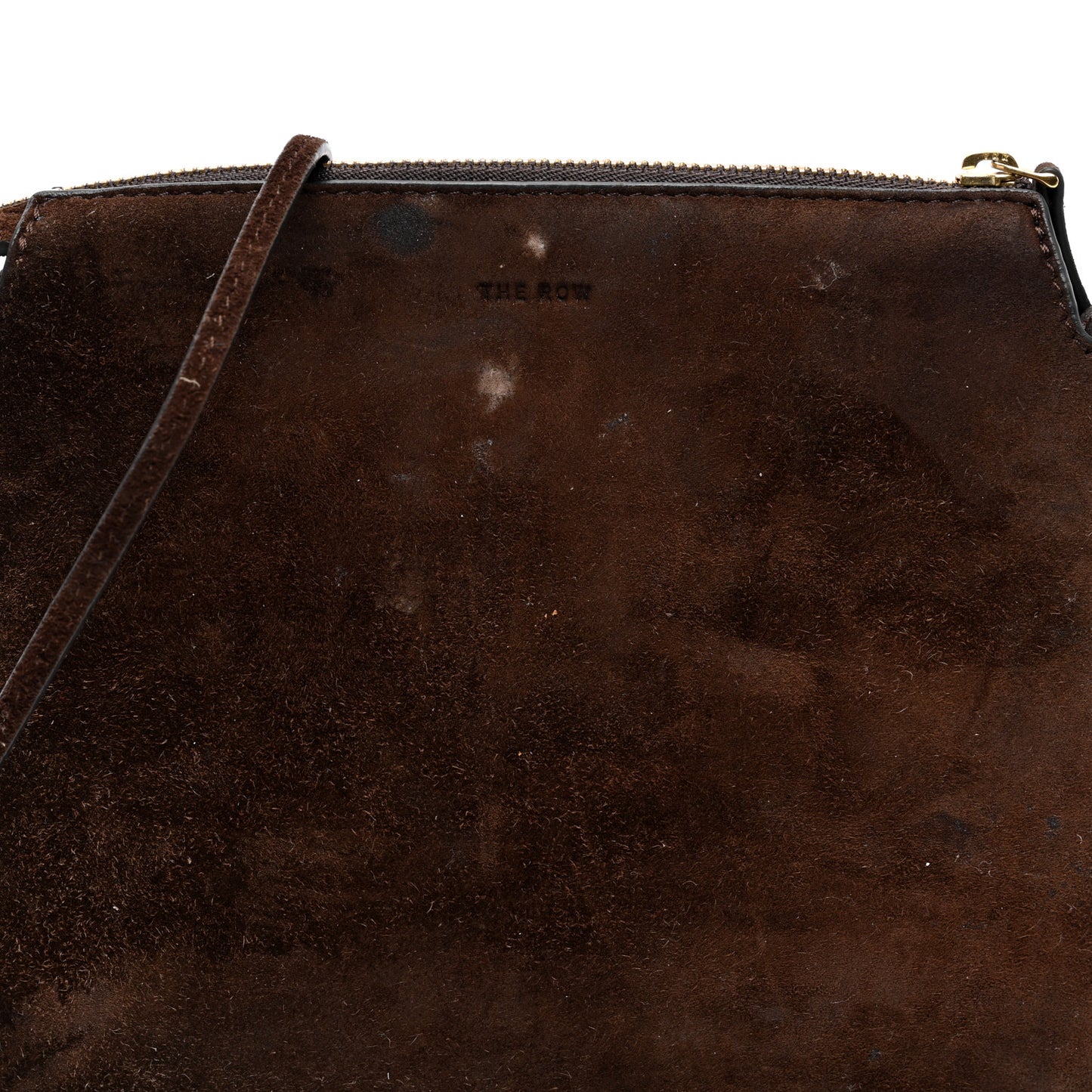 Suede Calfskin Mini Nu Twin Bag Mocha
