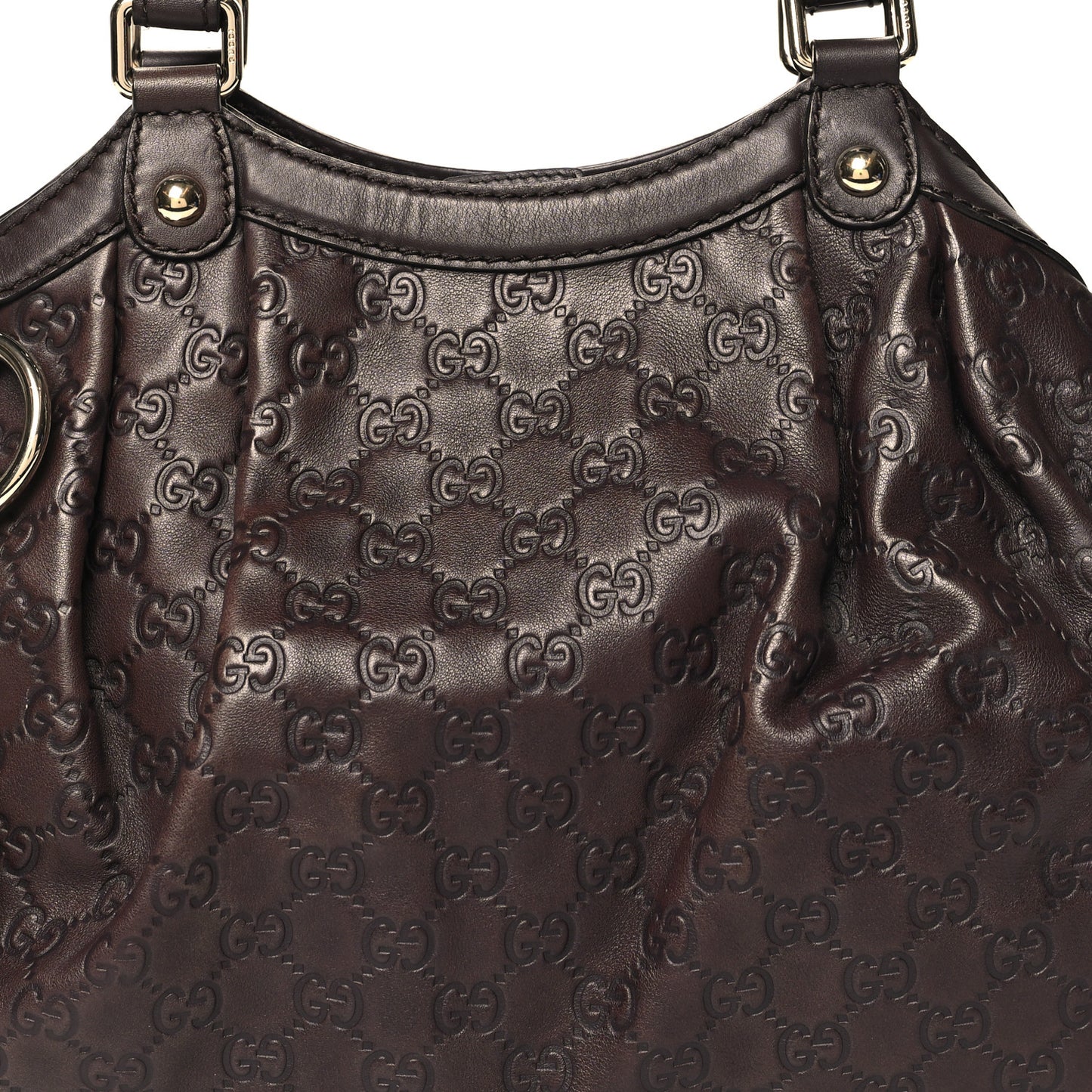 Guccissima Medium Sukey Tote Brown