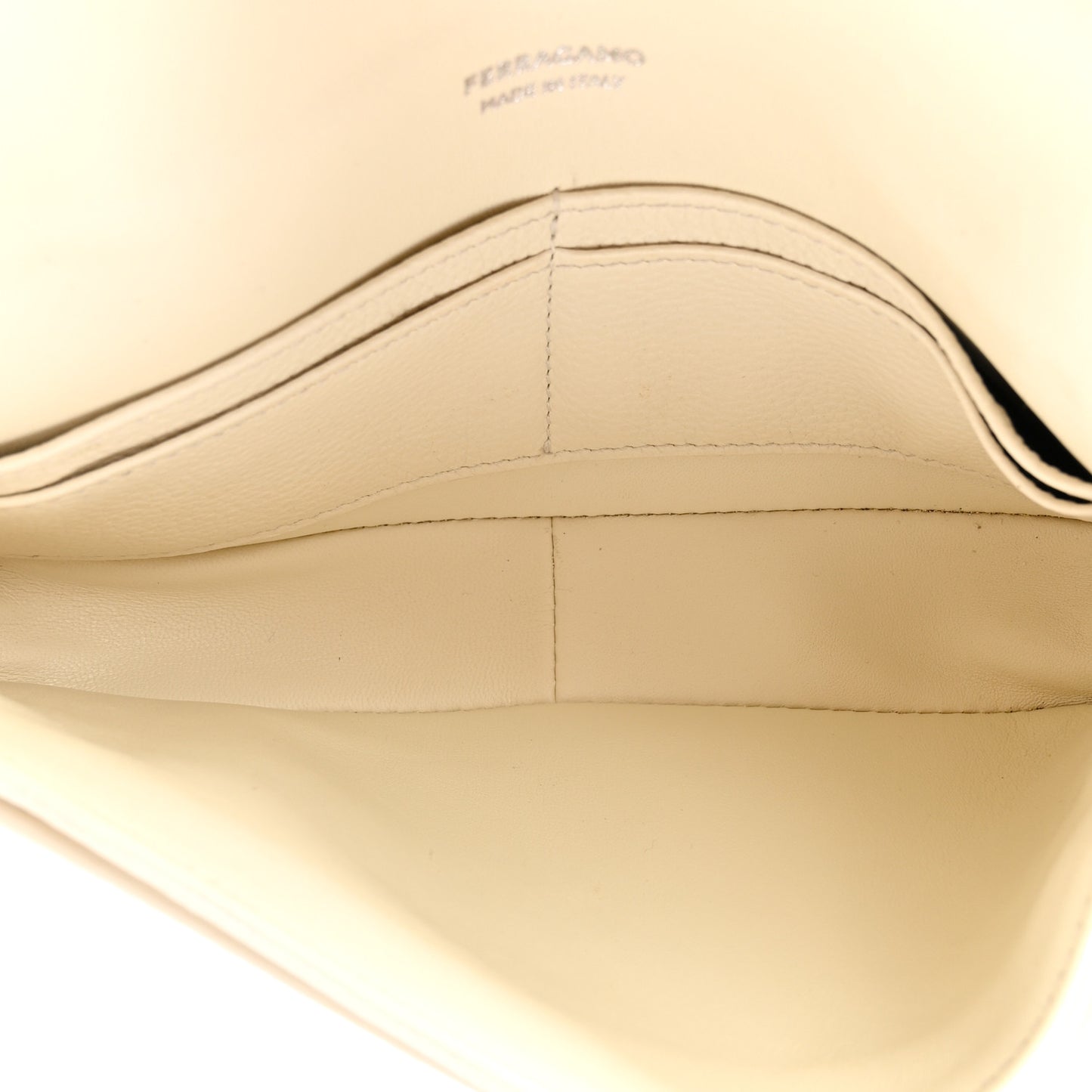 Calfskin Gancini Twins Crossbody Bag White