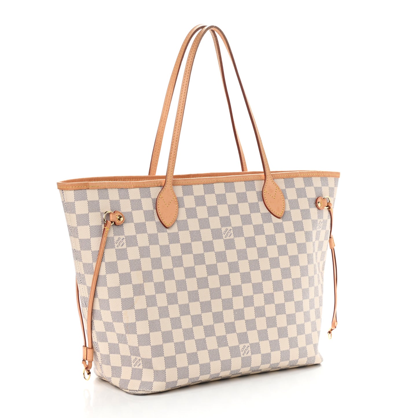 Damier Azur Neo Neverfull MM Rose Ballerine