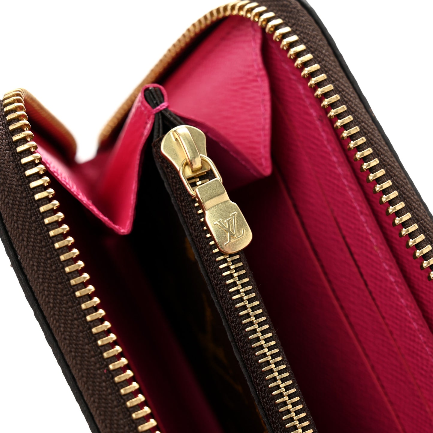 Monogram Clemence Wallet Fuchsia