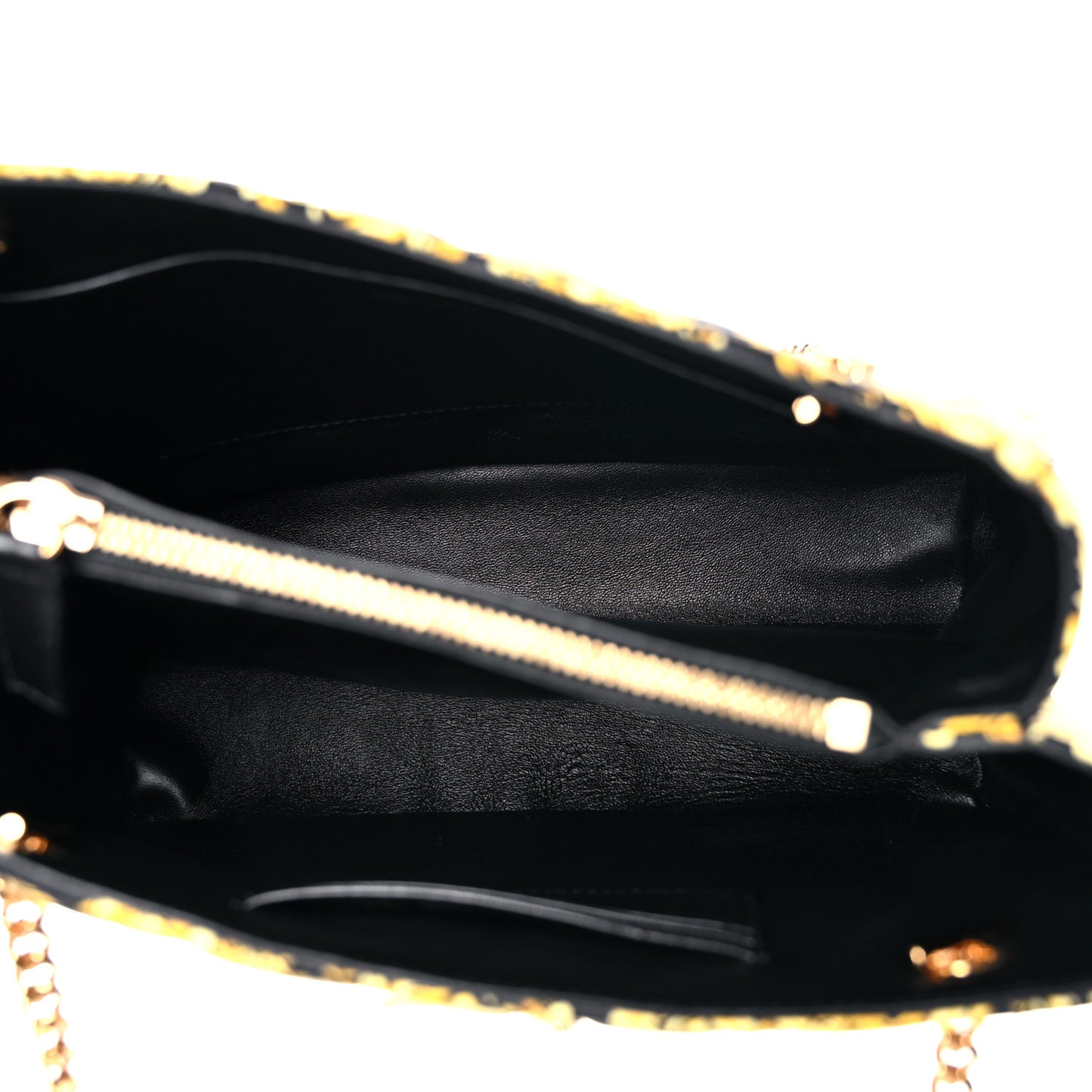 Silk Barocco Print Quilted Virtus Chain Shoulder Bag