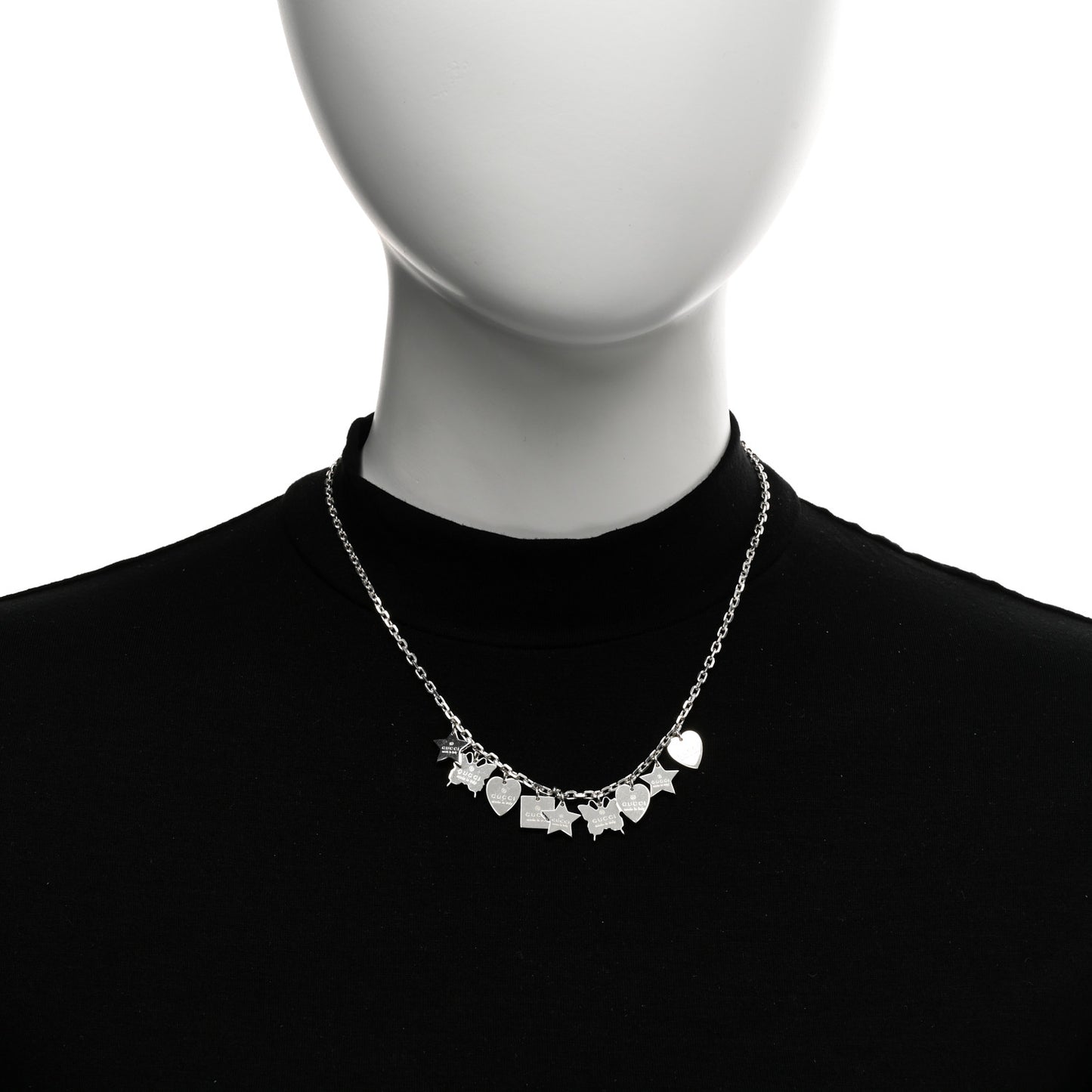 Sterling Silver Trademark Charm Necklace