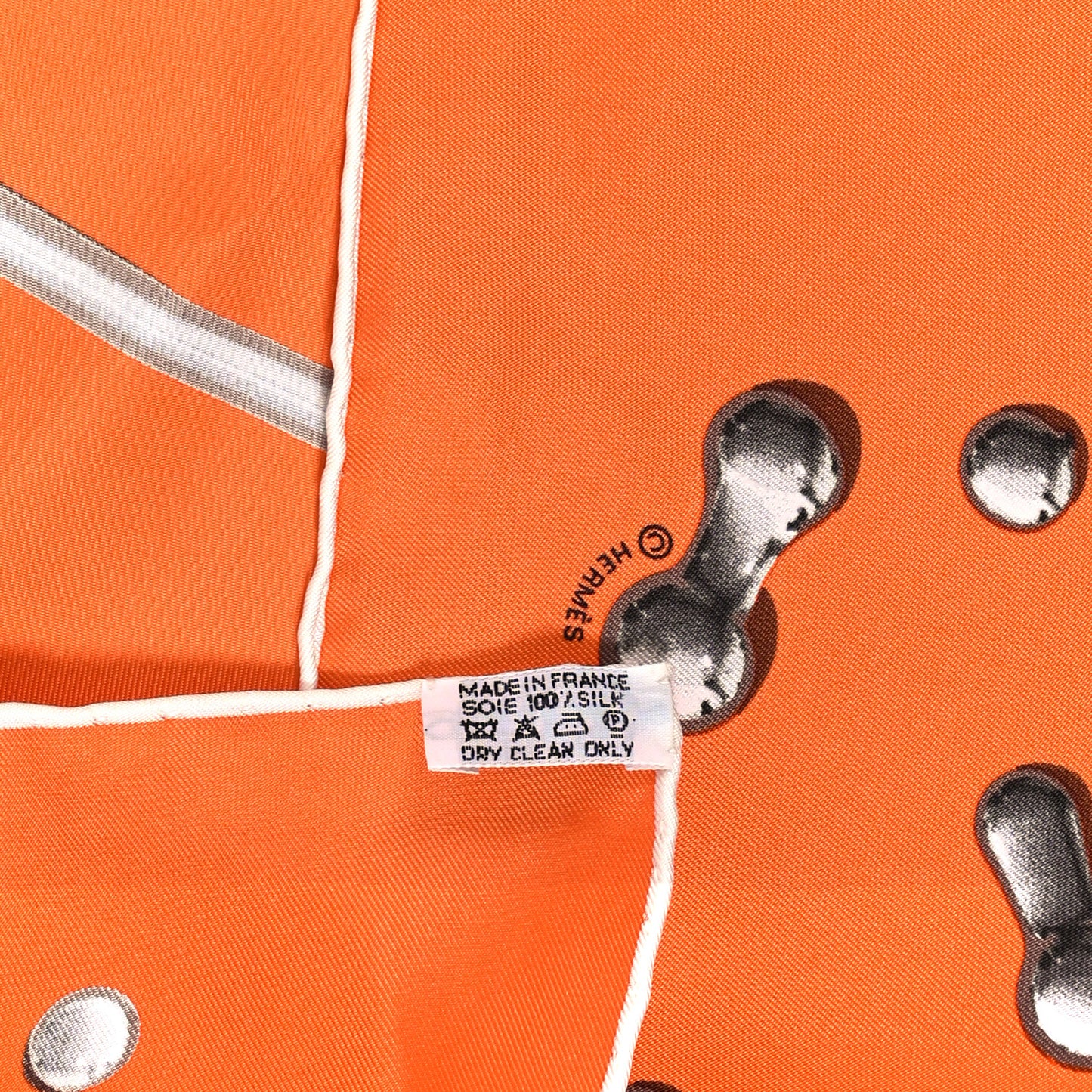 Silk Vif Argent Scarf 90 Orange