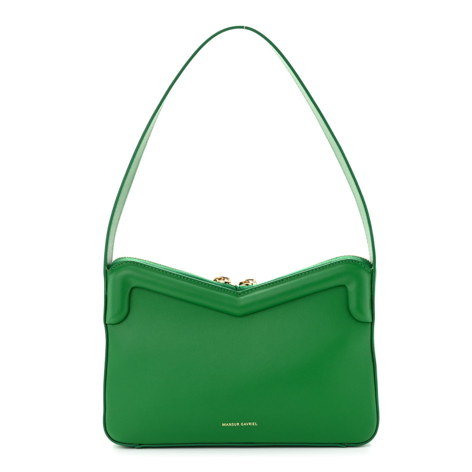 Mansur Gavriel Smooth Calfskin Mini M Frame Bag Grass 1 of 9