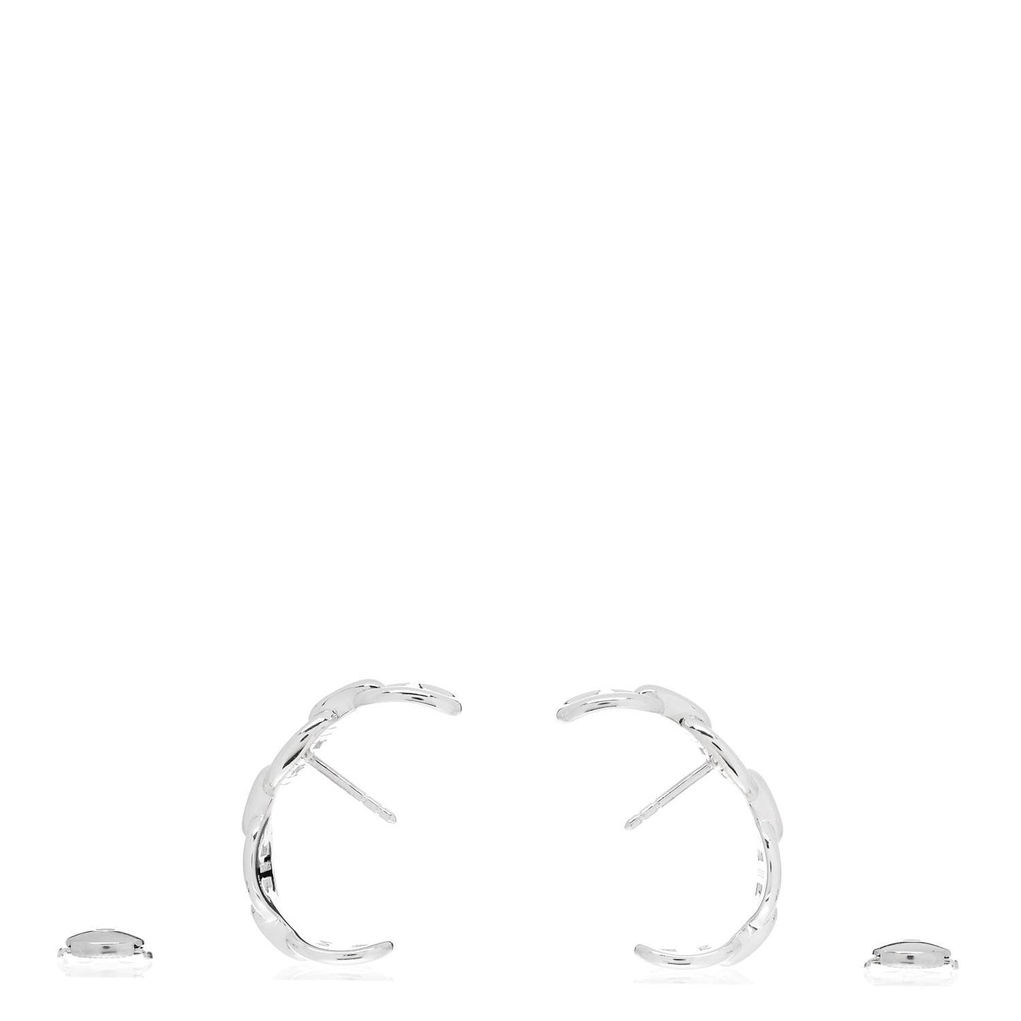 Sterling Silver Chaine D'Ancre Enchainee Climber Earrings