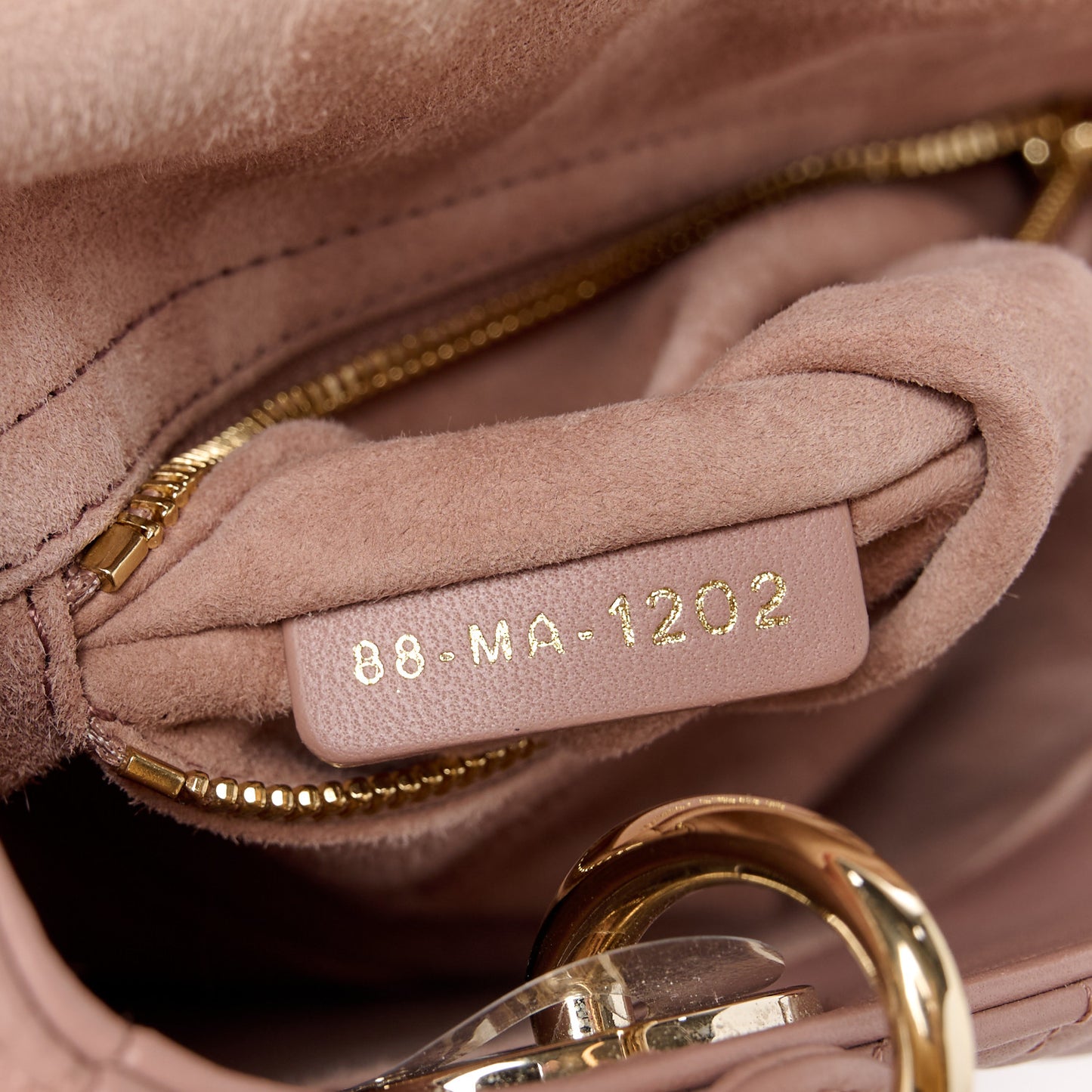 Lambskin Cannage Small My ABC Dior Lady Dior Blush